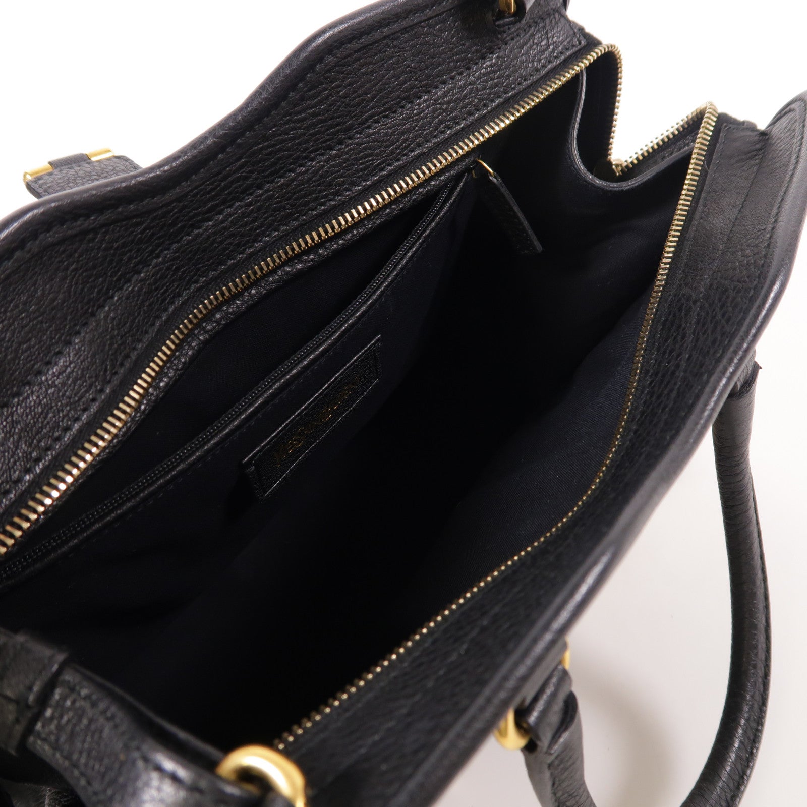 YVES SAINT LAURENT 馬毛Shoulder Bag金扣手挽肩背兩用袋