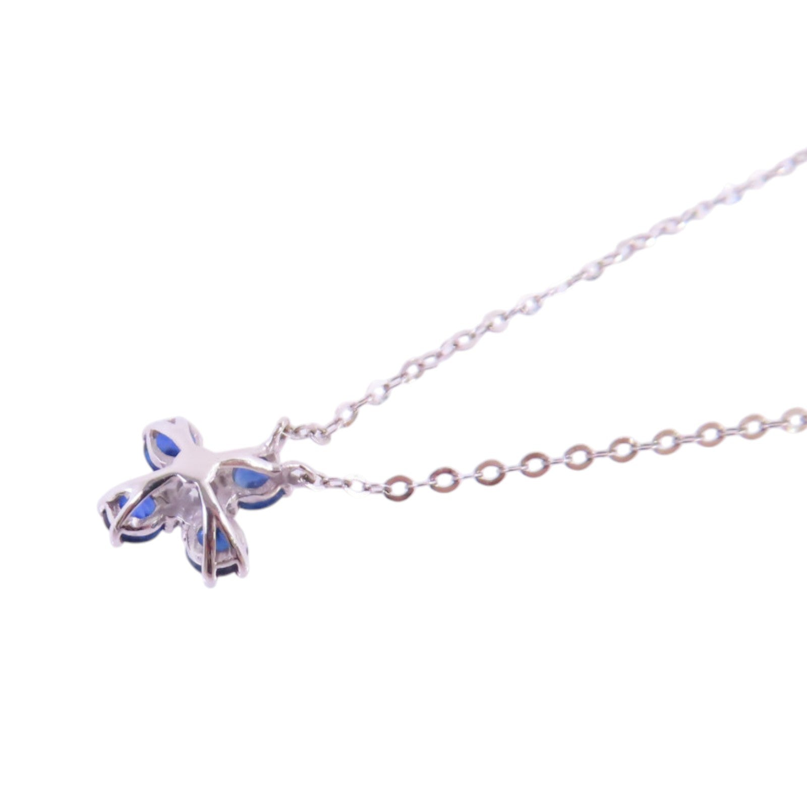 JEWELRY 18K白金/藍寶石/鑽石Sapphire Diamond Necklace項鏈