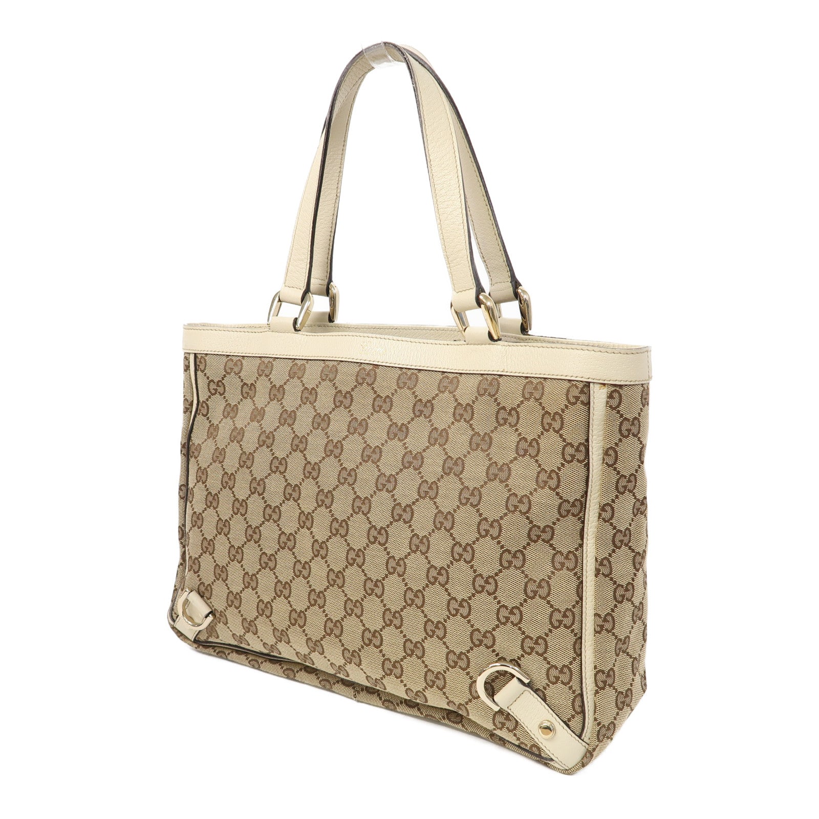 GUCCI (PRICE DOWN) GG GHW Shoulder Tote Bag 170004 Canvas Brown