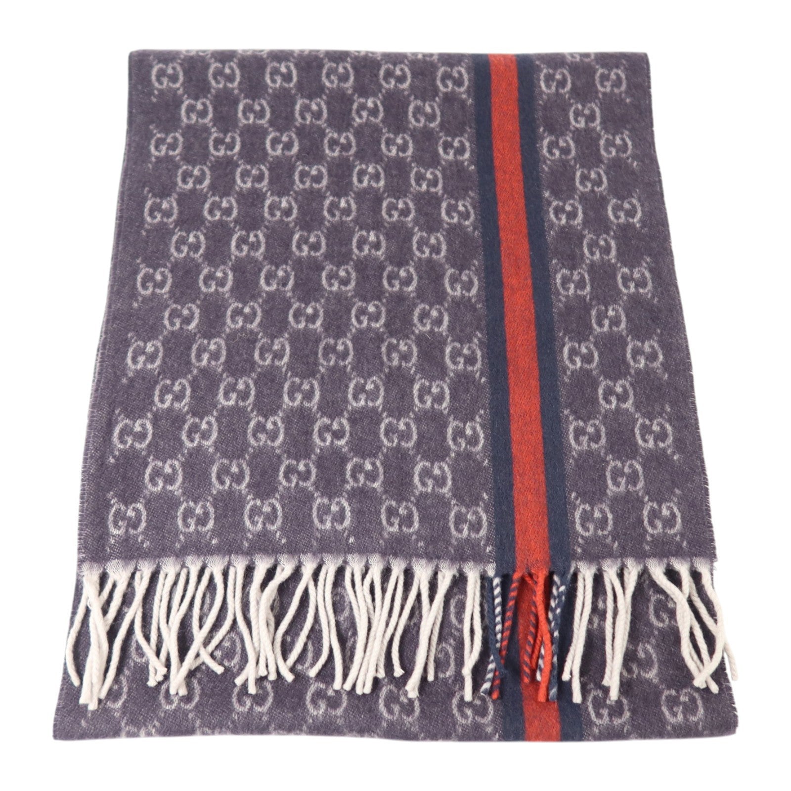 GUCCI 羊絨SC Doubly G Scarf 176.5X35.5圍巾