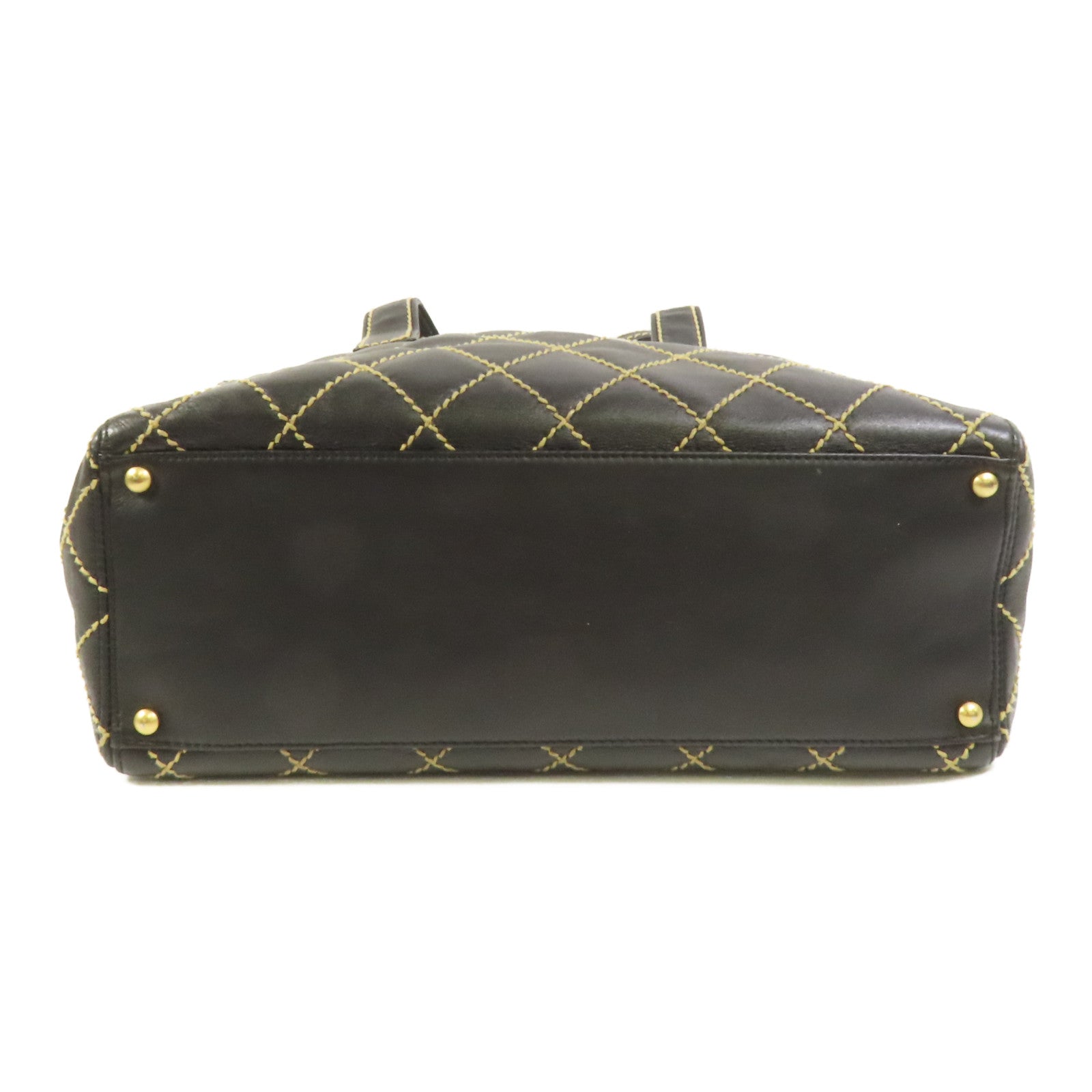 CHANEL 牛皮皮革Tote Bag金扣肩背袋