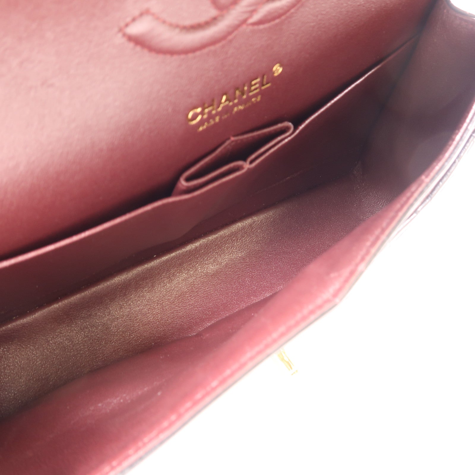 CHANEL 羊皮皮革Classic 25金扣鏈帶肩背袋