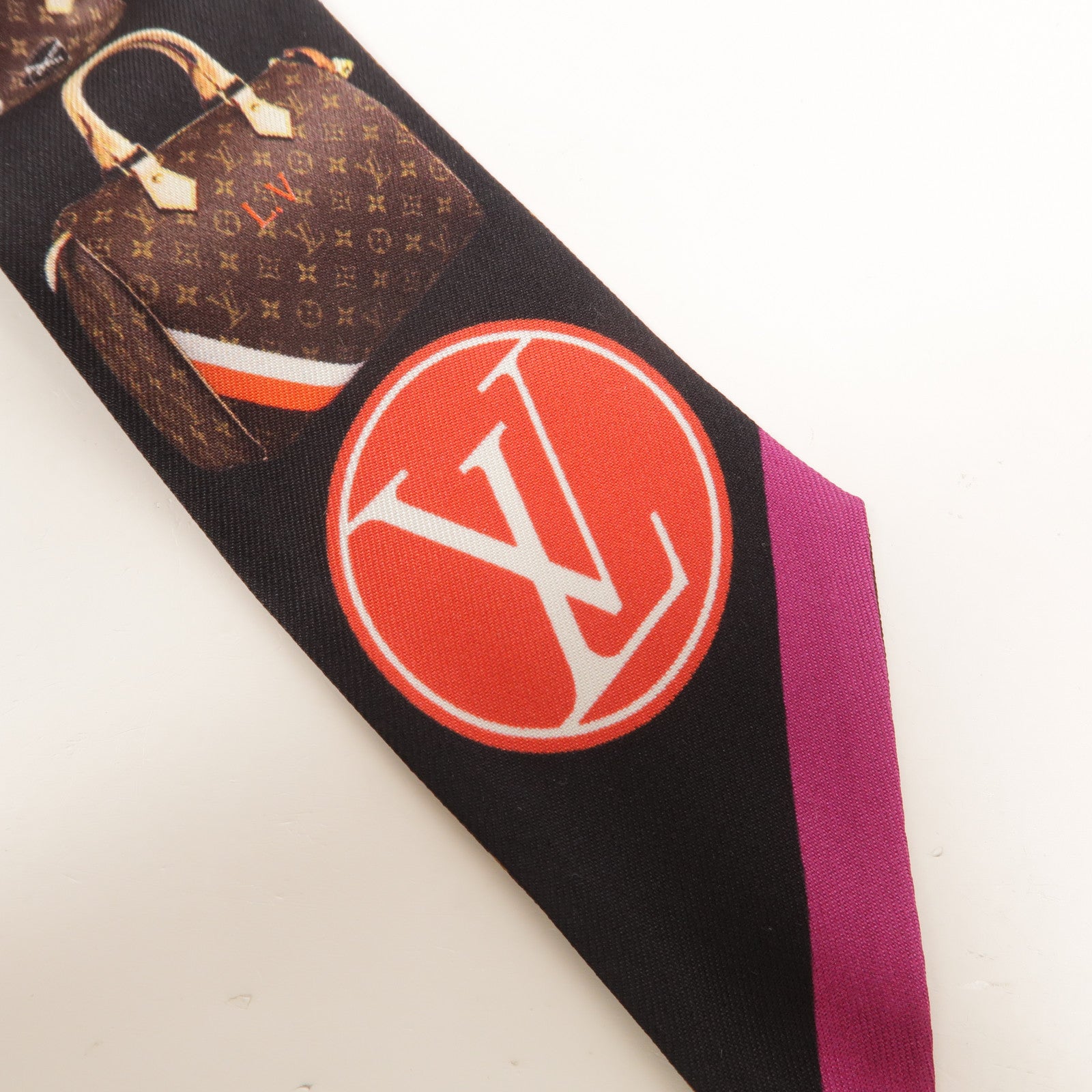 LOUIS VUITTON 絲質BB Tribute to Speedy Bandeau絲巾