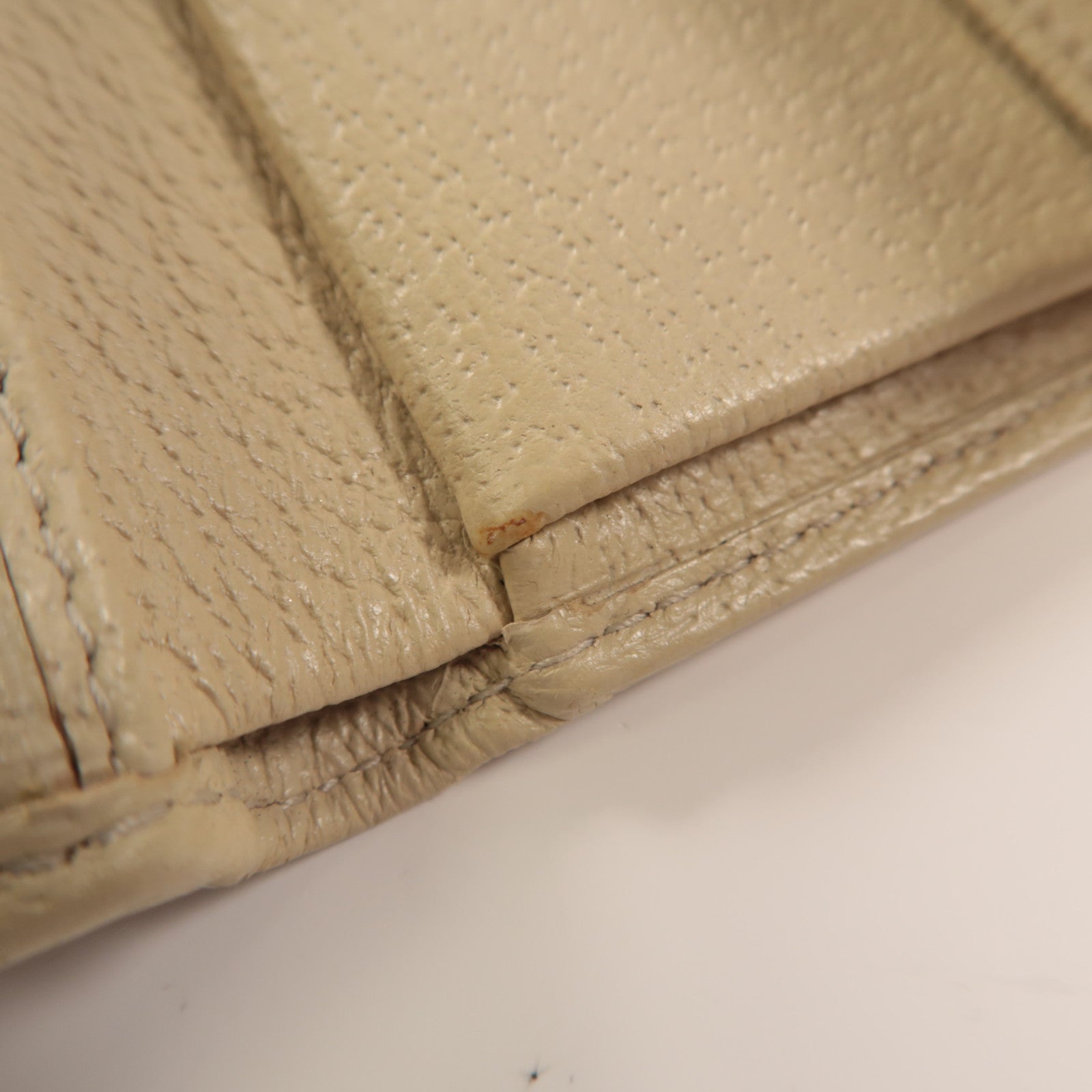 GUCCI 帆布Wallet金扣錢包白色