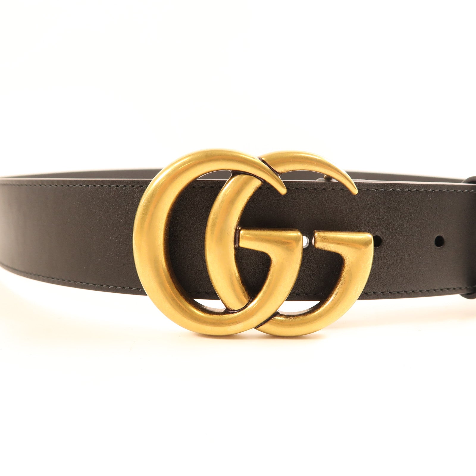 GUCCI 牛皮皮革Belt 115金扣皮帶