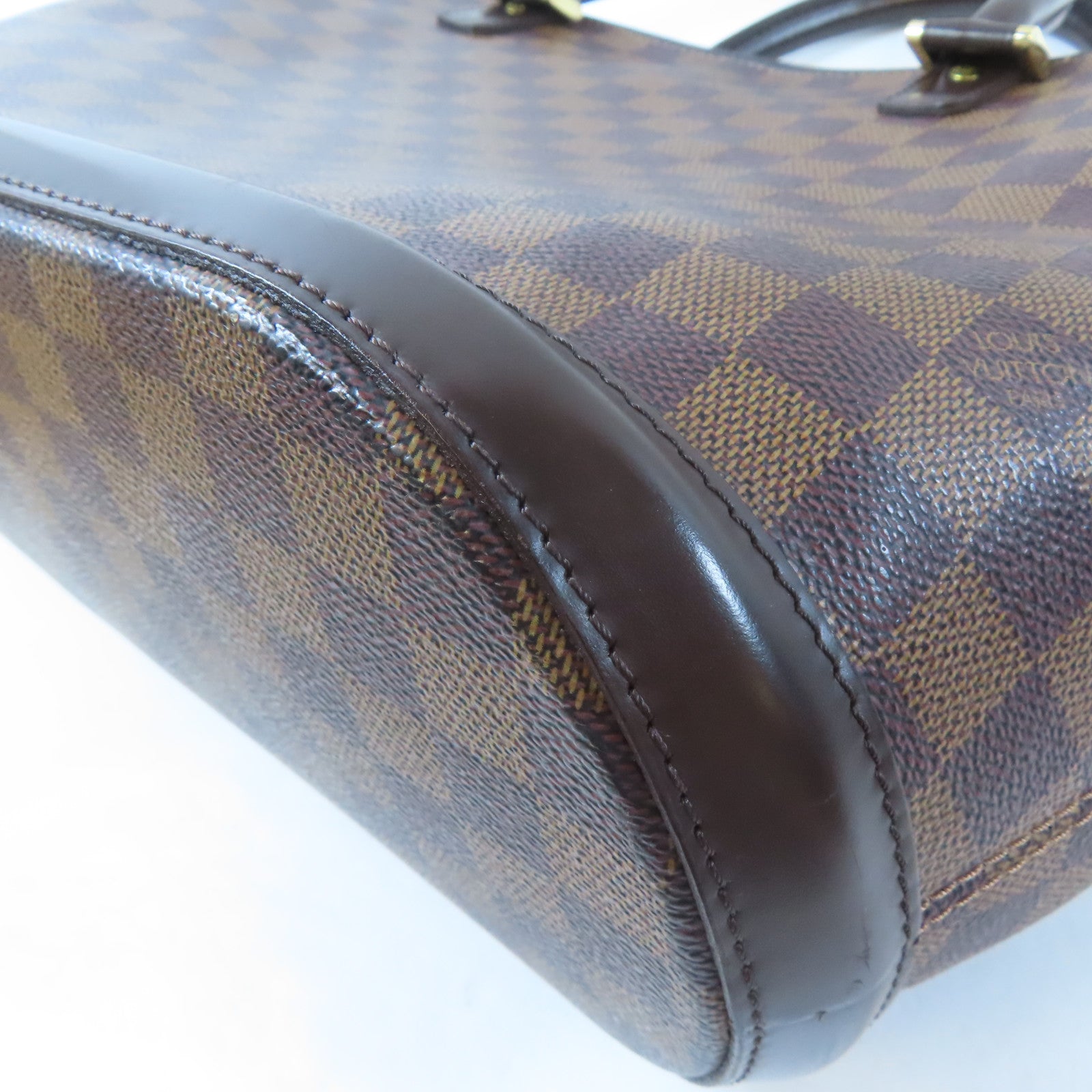 LOUIS VUITTON 【激減優惠】Damier Manosque GM金扣手挽袋啡色