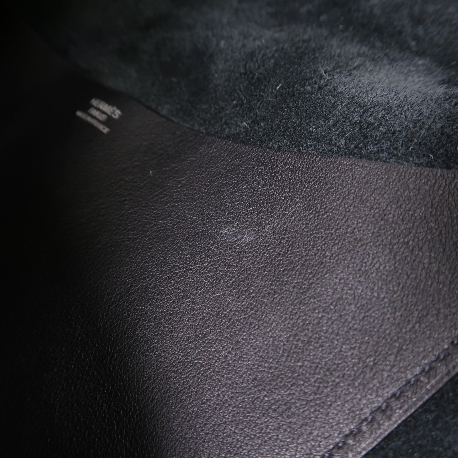 HERMES Clemence皮革Virevolte銀扣肩背袋Noir