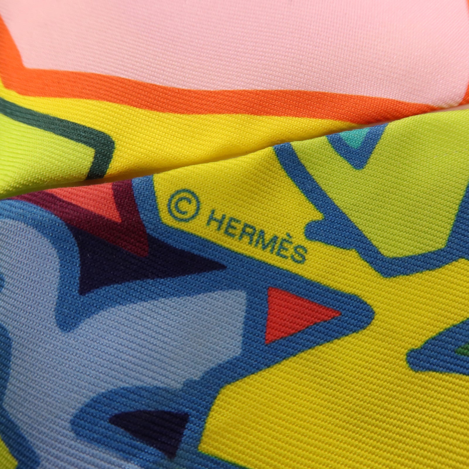 HERMES 絲質Twilly絲巾