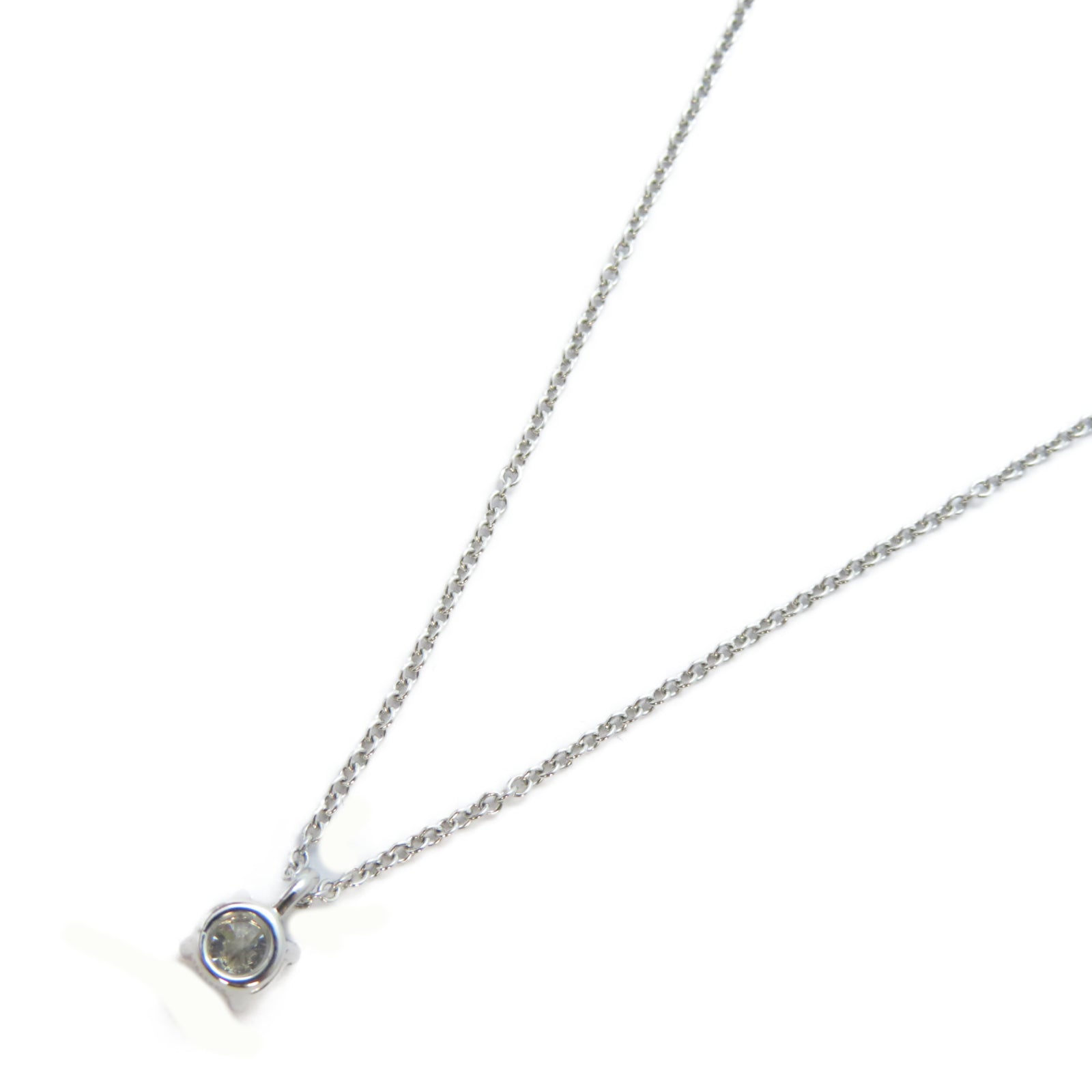 TIFFANY＆CO 【激減優惠】PT950鉑金Diamond Necklace 鑽石項鍊