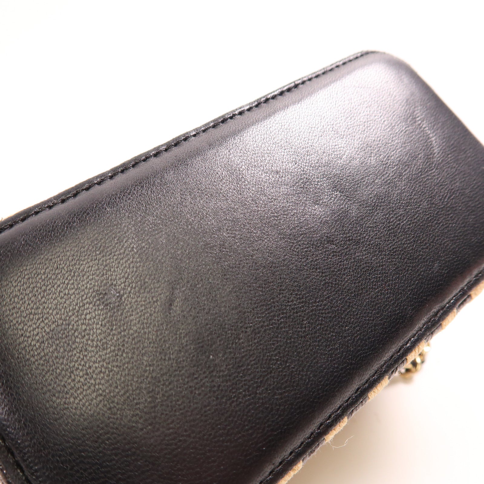 CHANEL 酒椰Vanity Case金扣鏈帶肩背袋