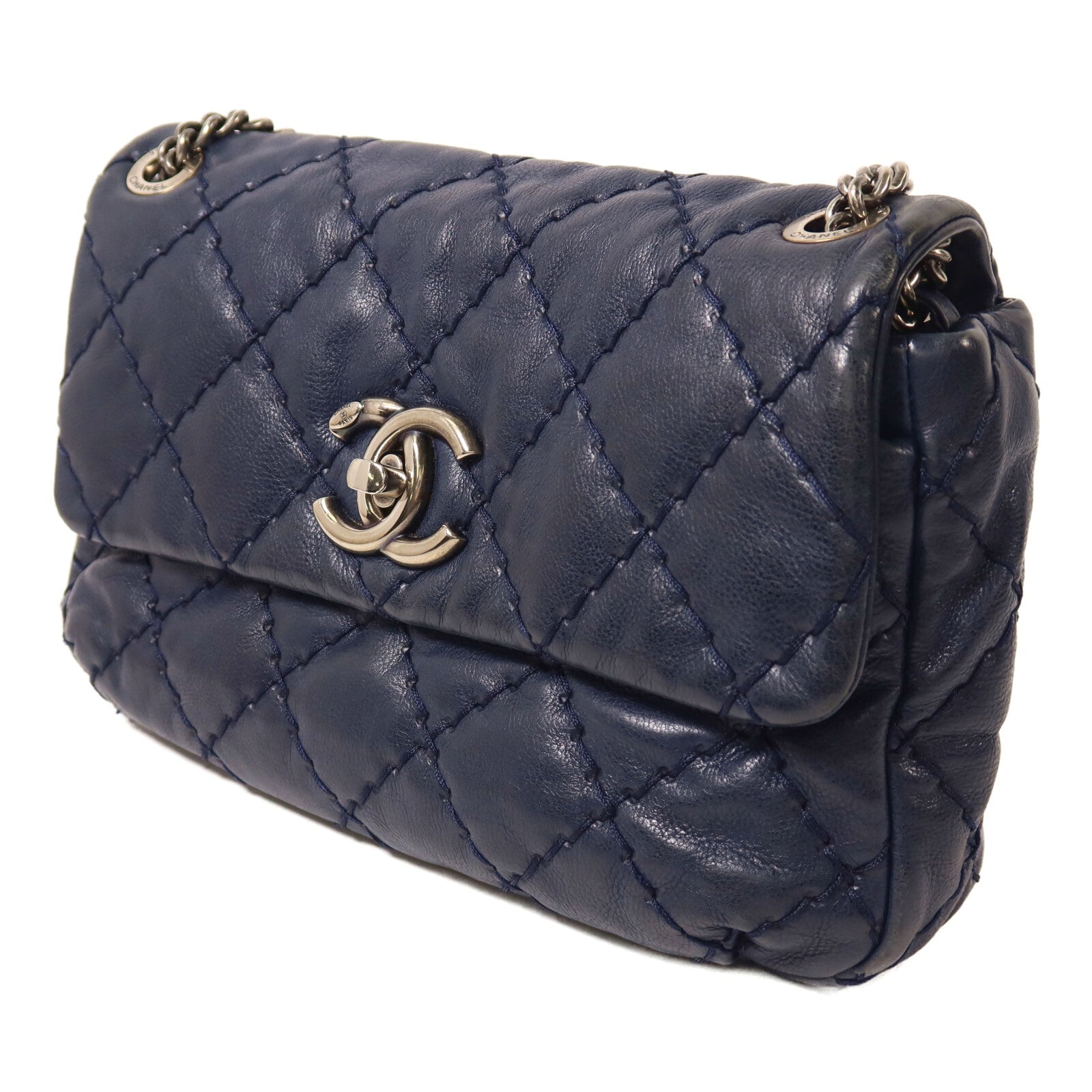 CHANEL 牛皮皮革Classic Flap鏈帶手挽肩背兩用袋