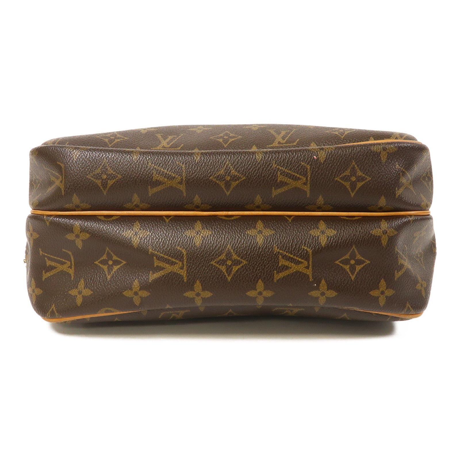 LOUIS VUITTON Monogram Reporter PM金扣肩背袋啡色
