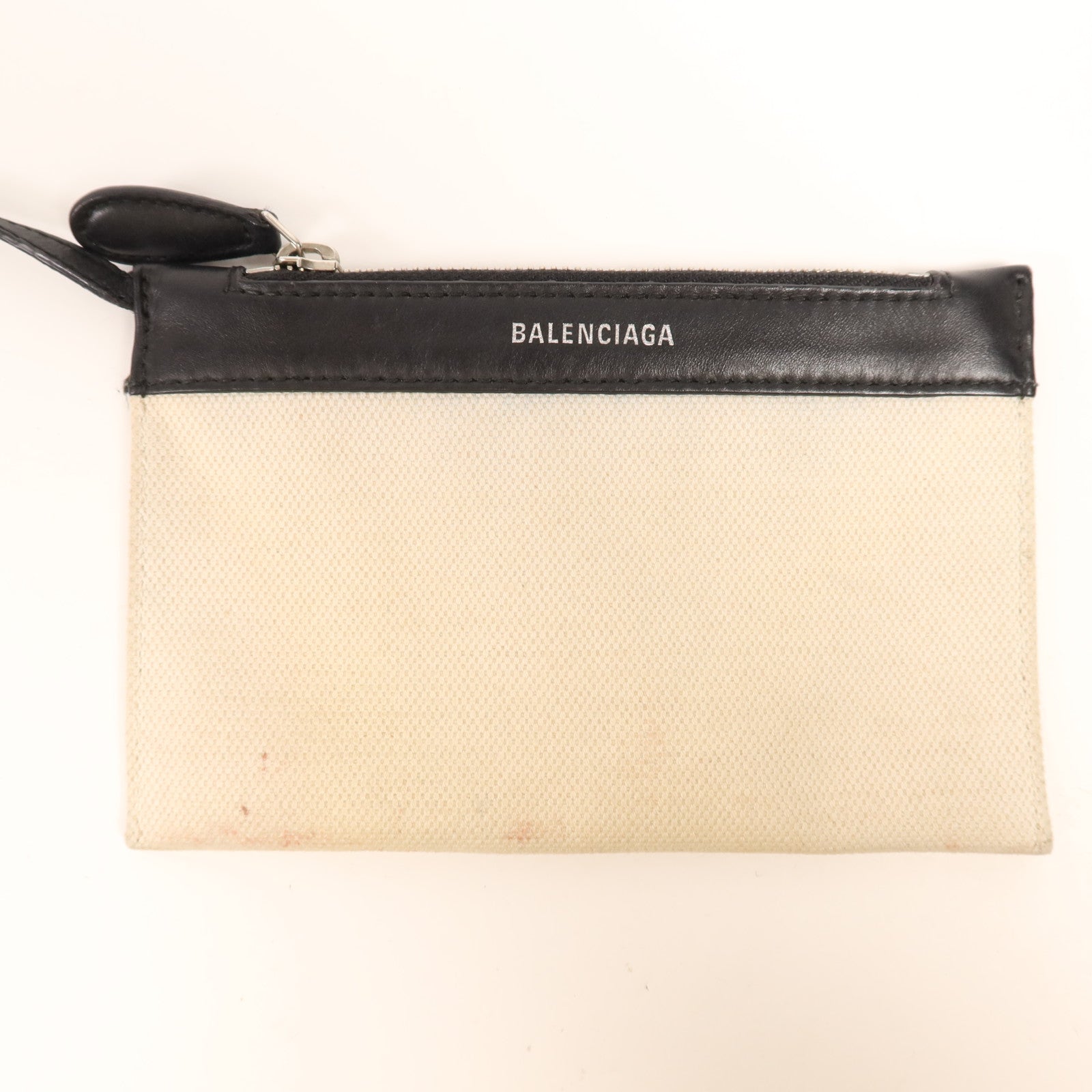 BALENCIAGA 帆布Cabas XS銀扣手挽肩背兩用袋