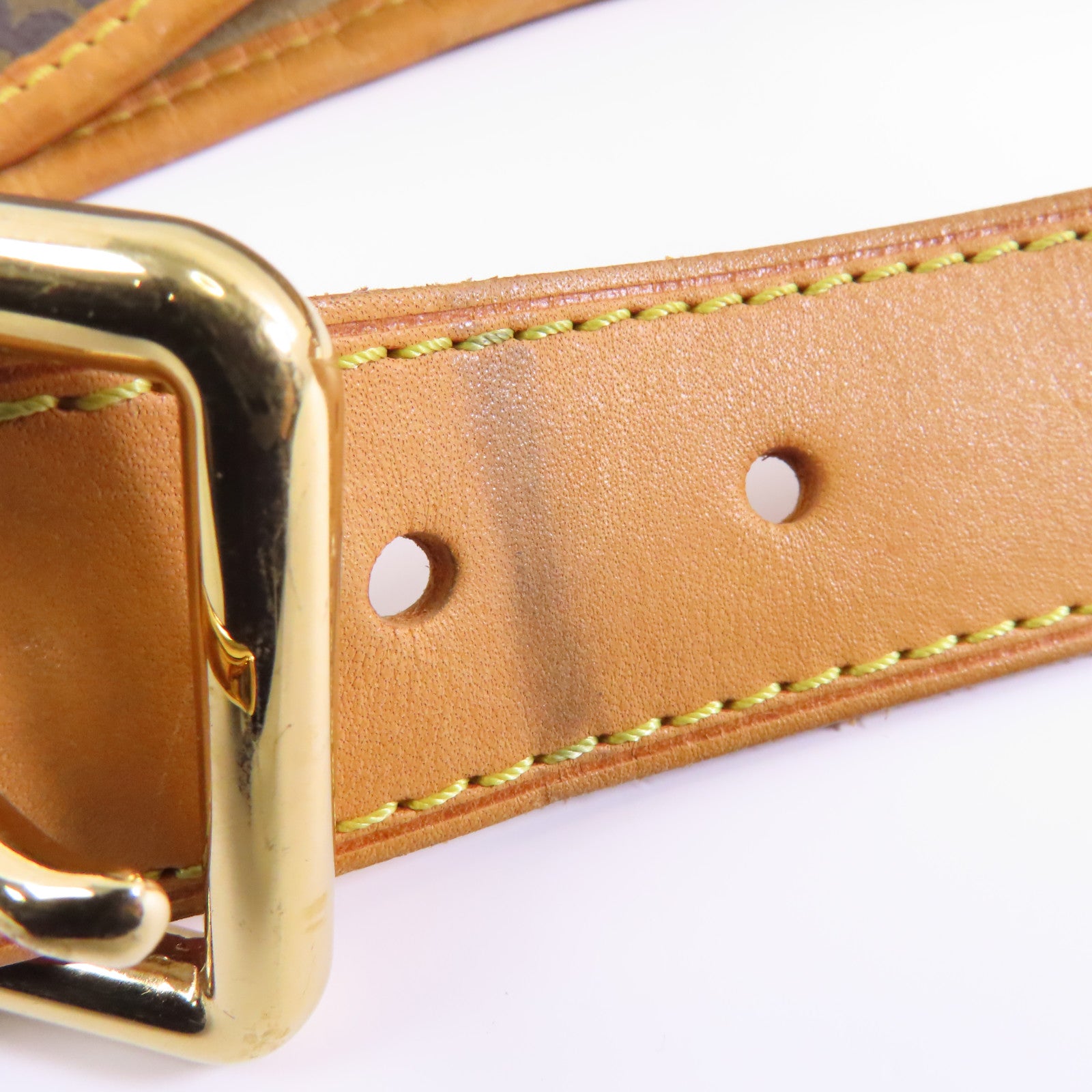 LOUIS VUITTON Monogram Galliera PM金扣肩背袋棕色