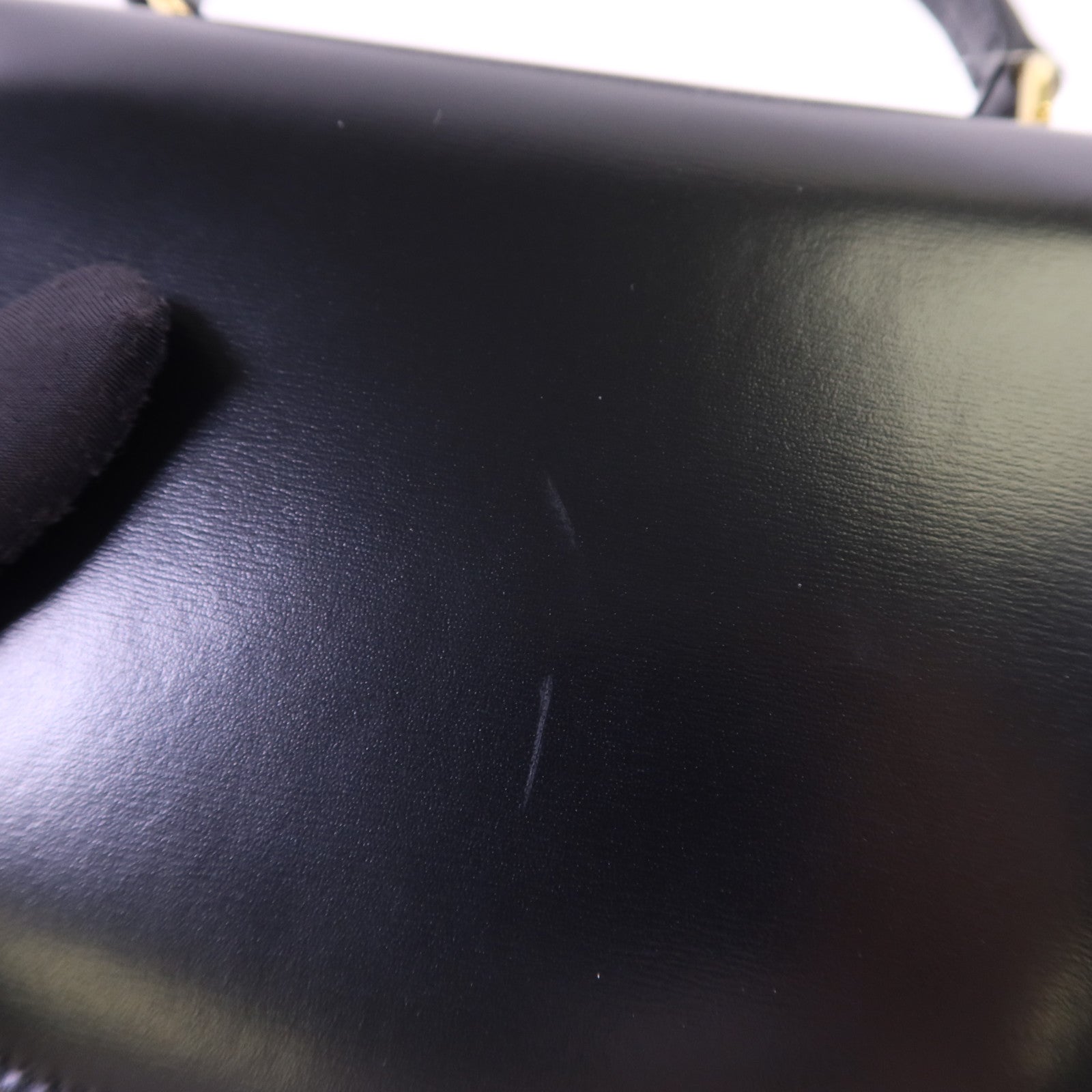 CELINE 牛皮皮革Mini Besace Clea金扣手挽肩背兩用袋