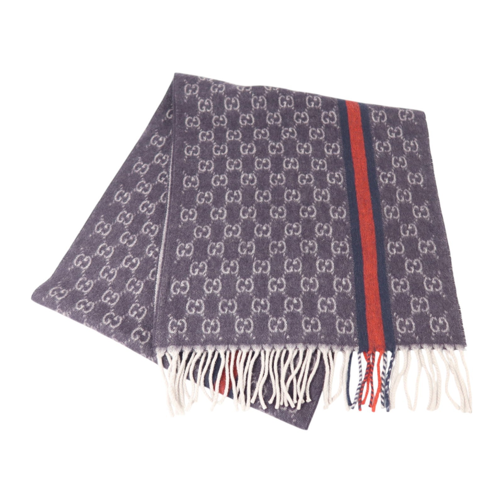GUCCI 羊絨SC Doubly G Scarf 176.5X35.5圍巾