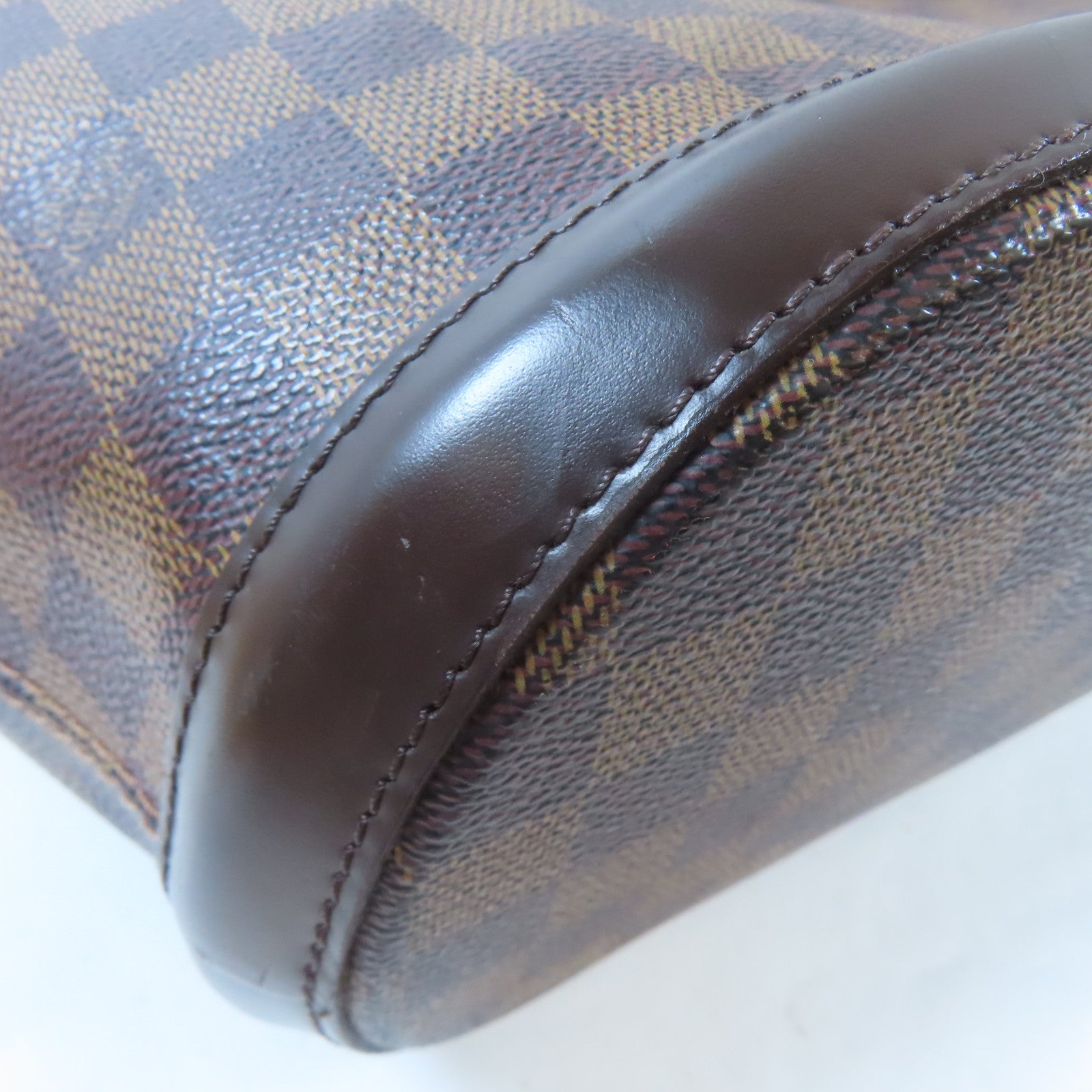 LOUIS VUITTON 【激減優惠】Damier Manosque GM金扣手挽袋啡色