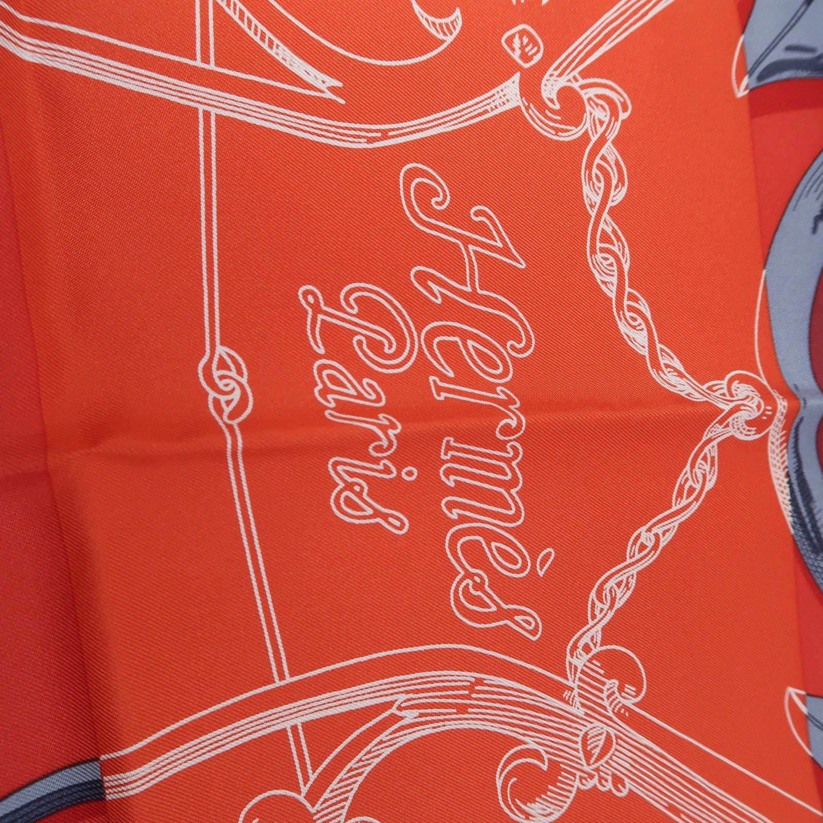 HERMES 絲質Scarf 90x90絲巾紅色