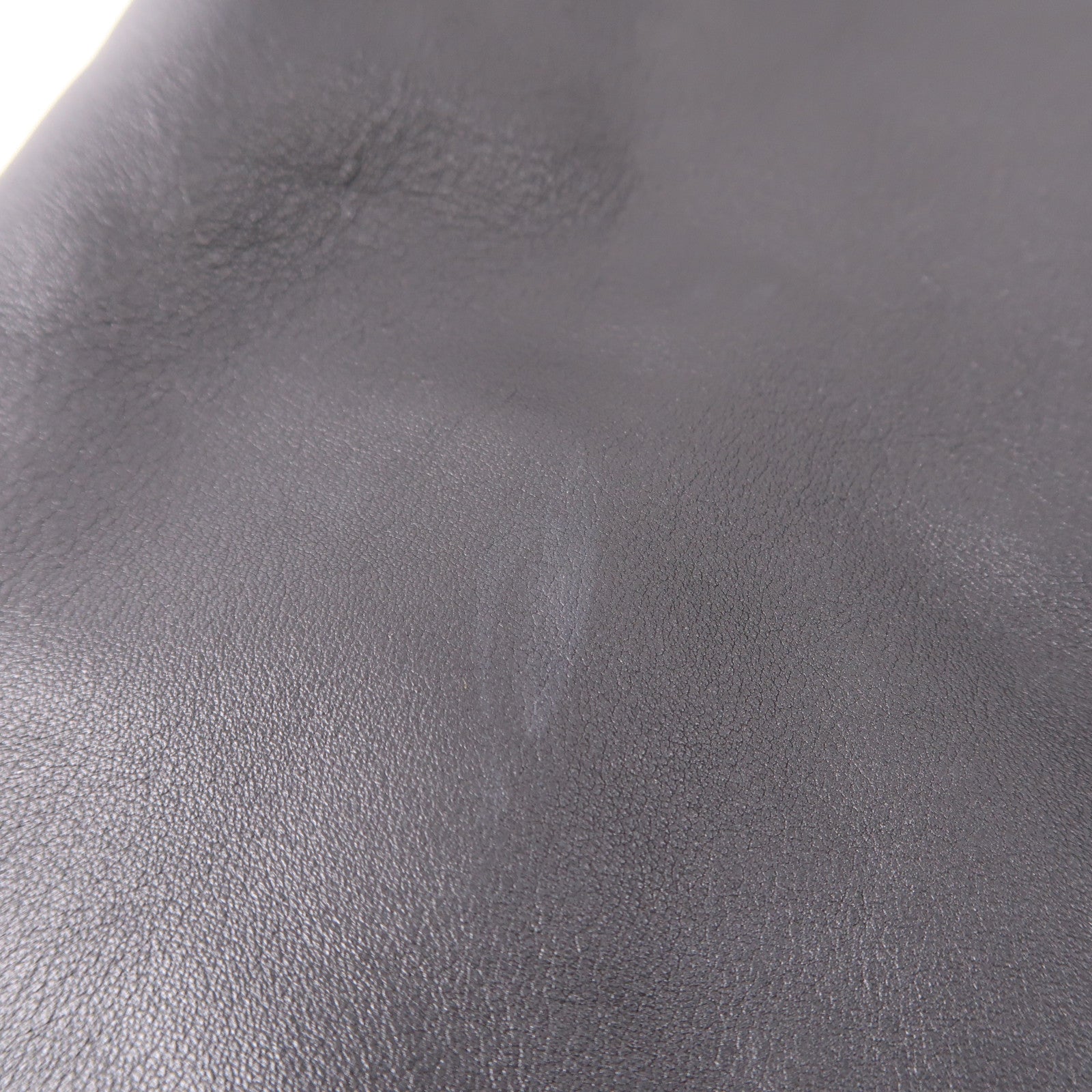 HERMES Clemence皮革Virevolte銀扣肩背袋Noir