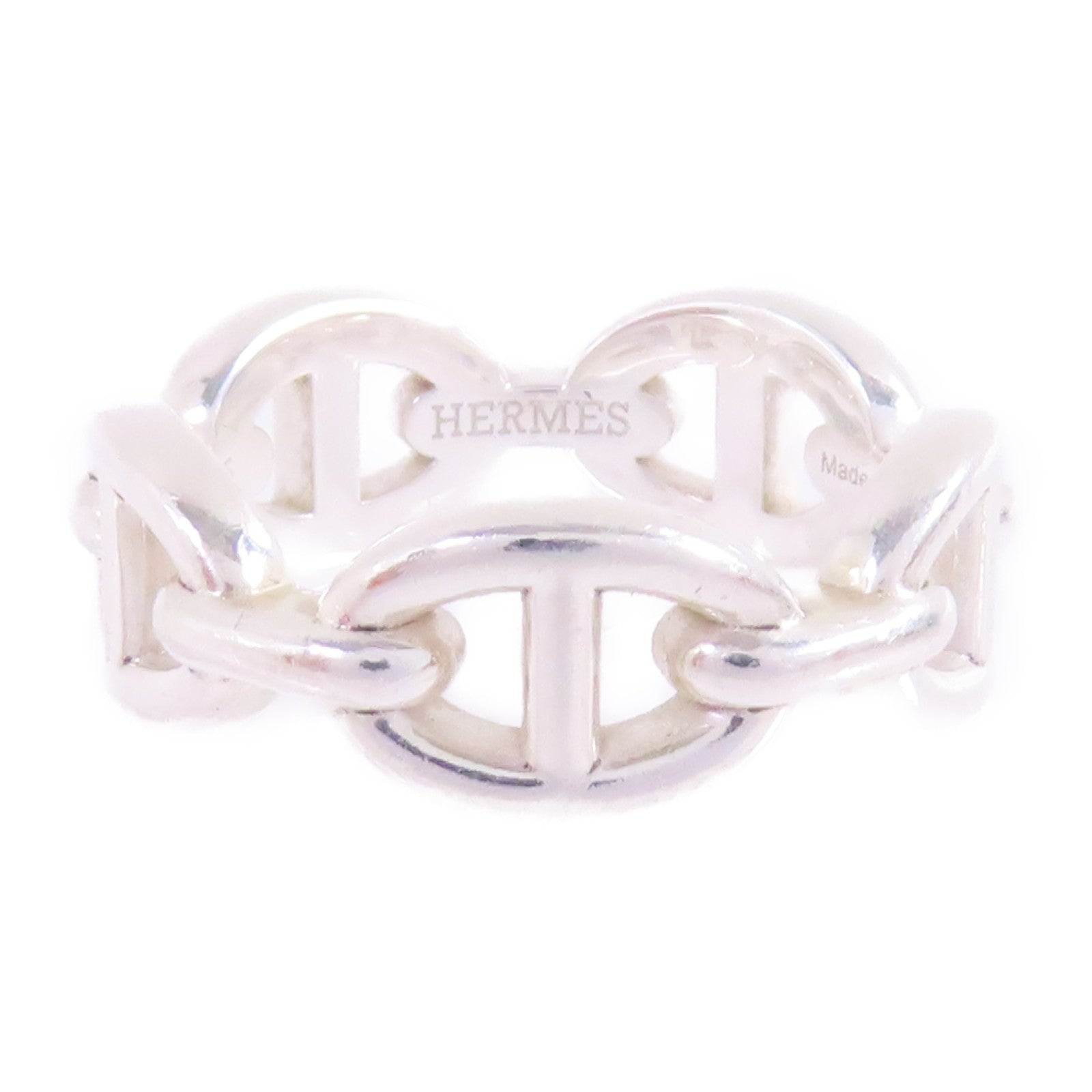HERMES 925純銀Chaine Dancre Ring戒指Hermes#53/US#6.25