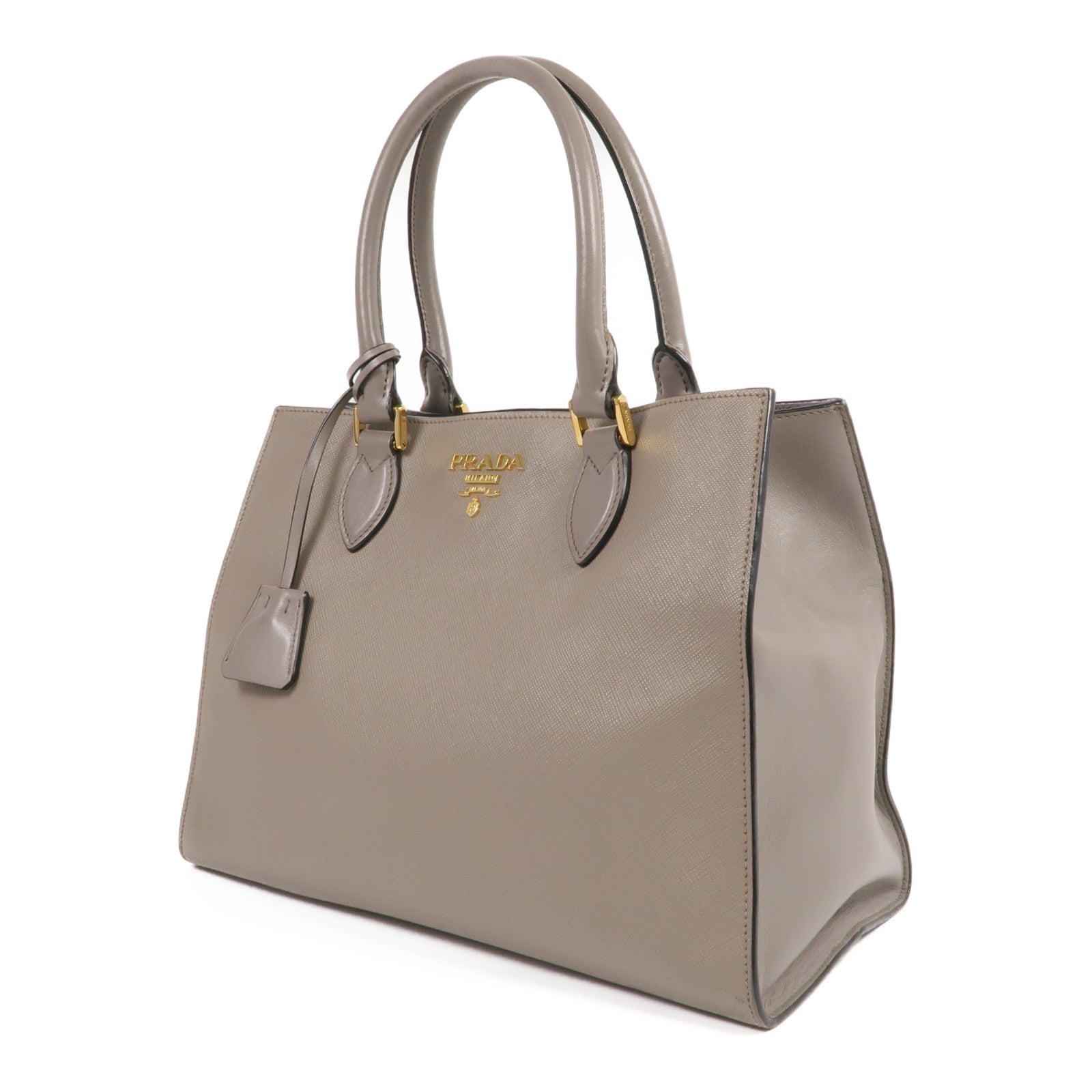 PRADA Saffiano皮革2Way Shoulder Bag金扣手挽肩背兩用袋