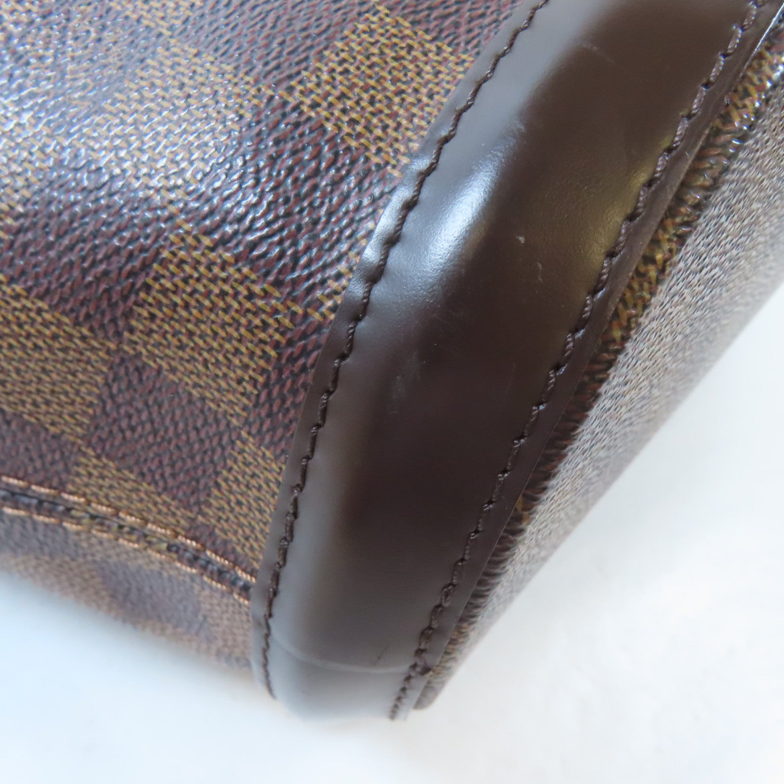 LOUIS VUITTON 【激減優惠】Damier Manosque GM金扣手挽袋啡色