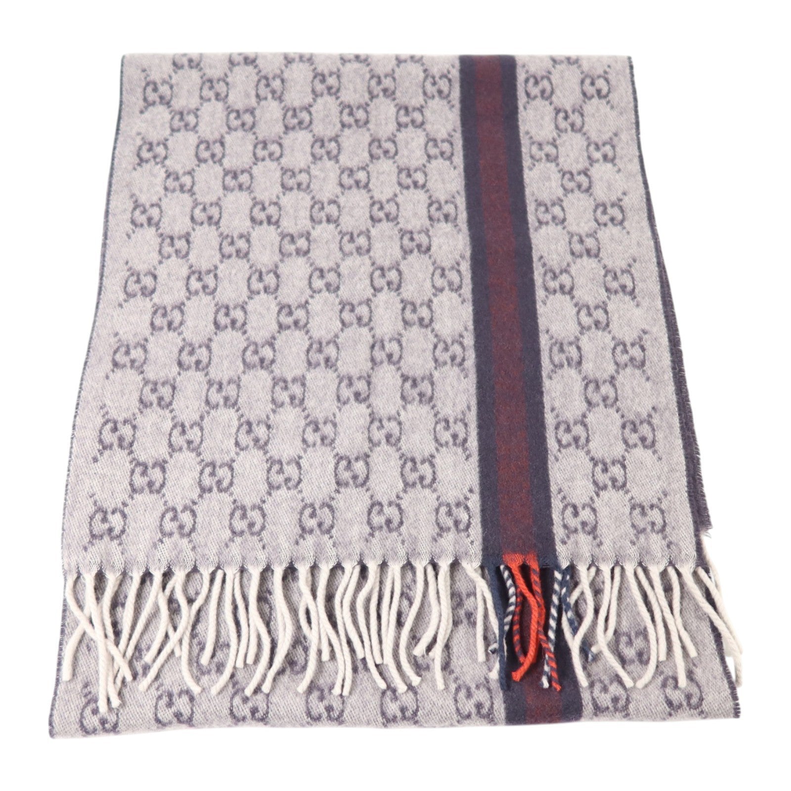 GUCCI 羊絨SC Doubly G Scarf 176.5X35.5圍巾