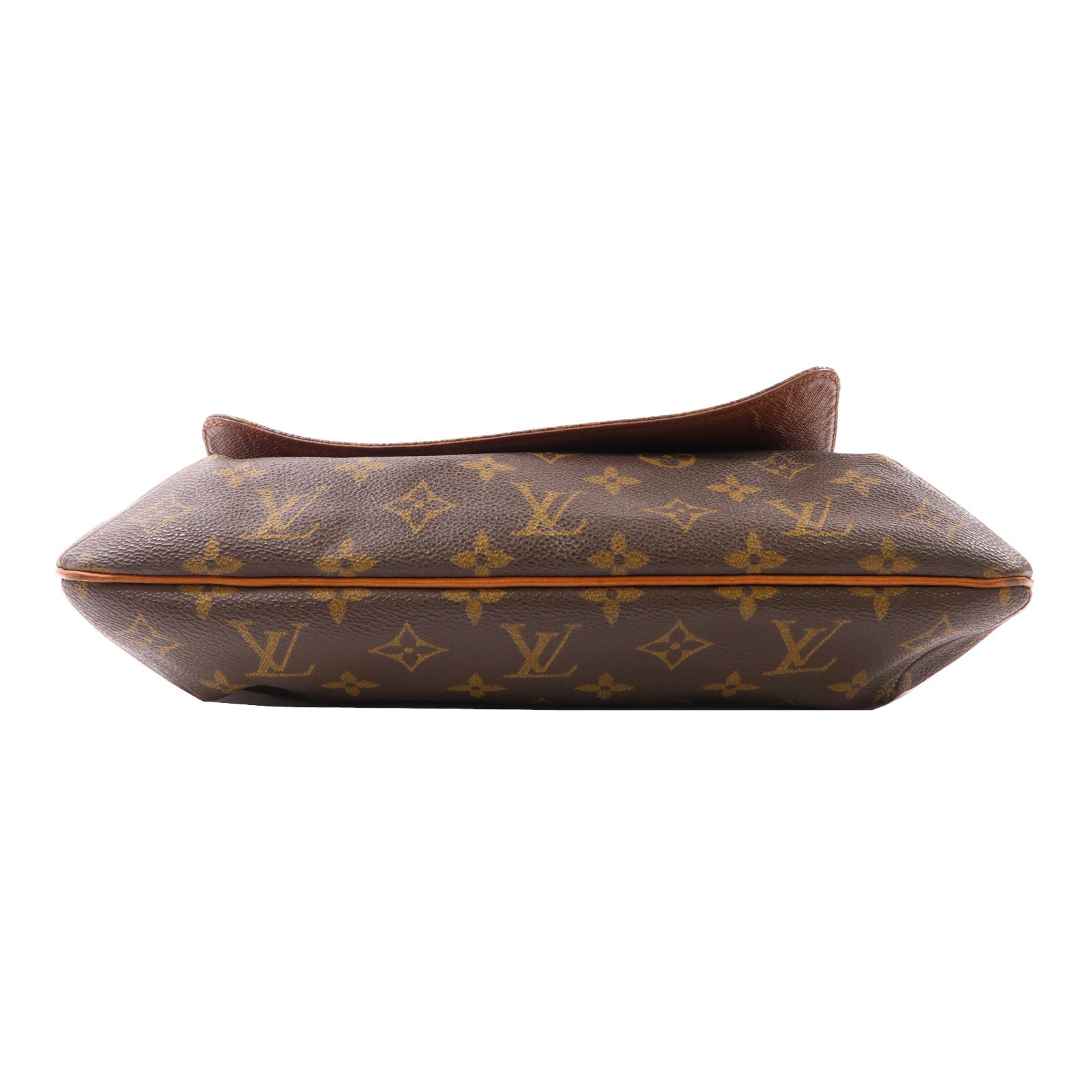 LOUIS VUITTON Monogram Musette金扣肩背袋棕色