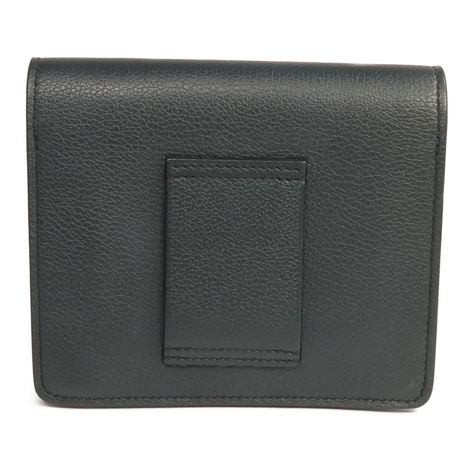 HERMES Evercolor皮革Roulis Slim錢包Vert Rousseau