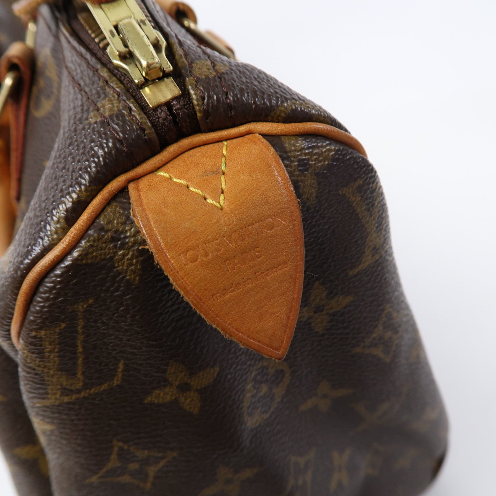 LOUIS VUITTON Monogram Speedy 30金扣手挽袋啡色
