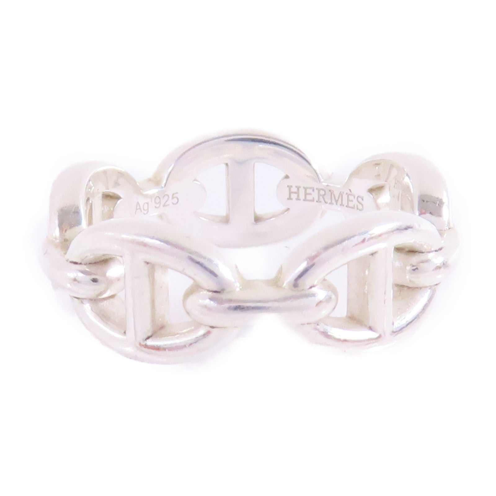 HERMES 925純銀Chaine Dancre Ring戒指Hermes#53/US#6.25