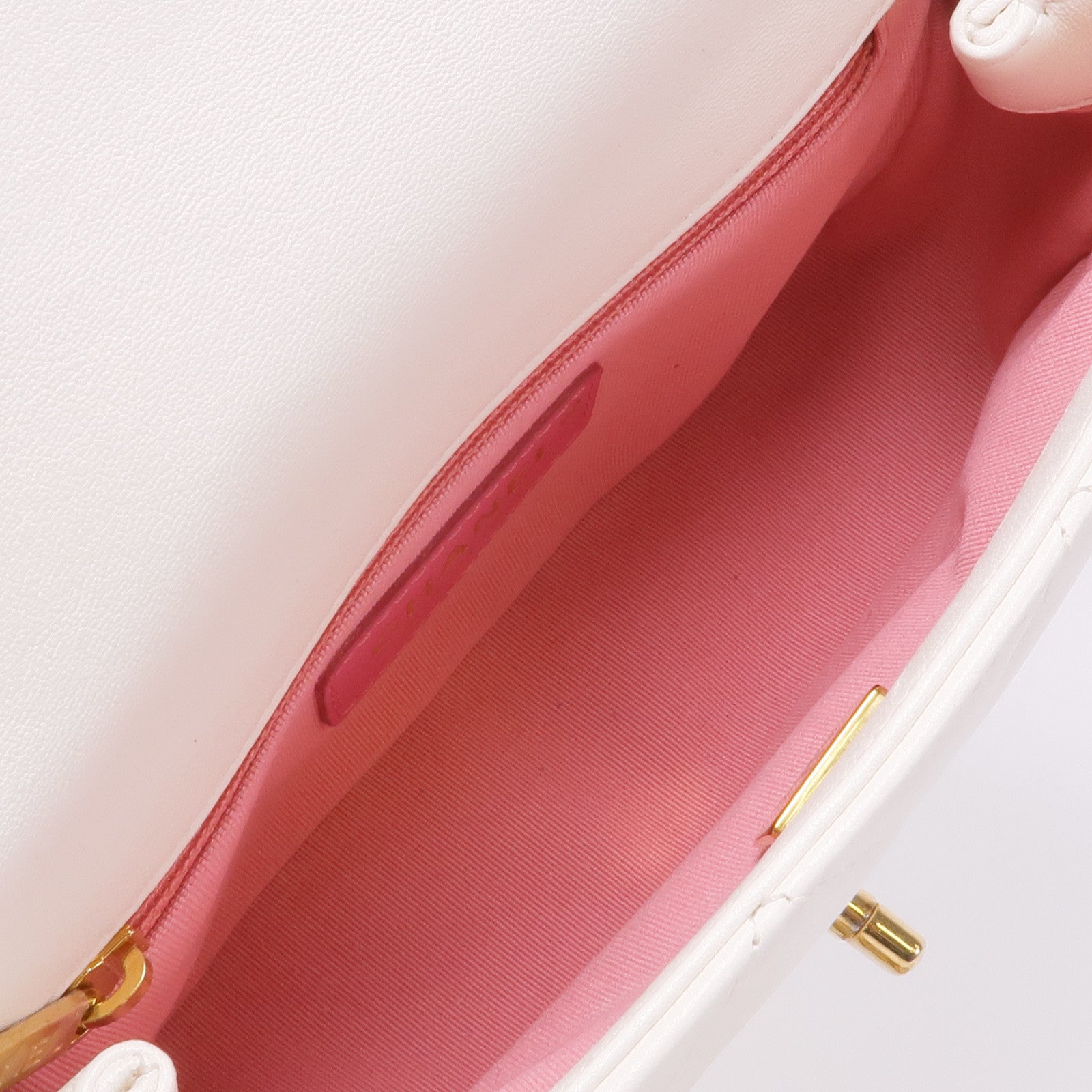 CHANEL 牛皮皮革Chain Shoulder Bag銀扣鏈帶肩背袋