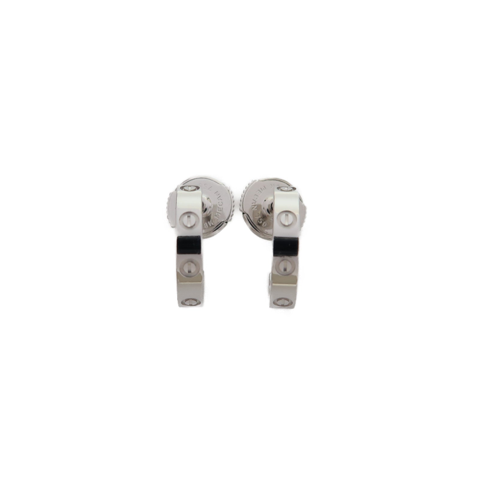 CARTIER 18K白金Love Earrings耳環