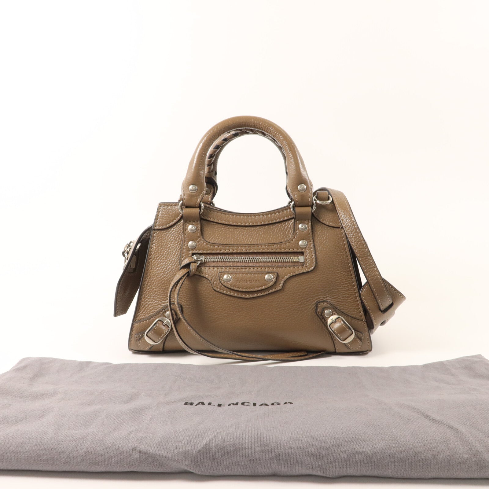 BALENCIAGA 牛皮皮革Neo Classic City Mini肩背袋