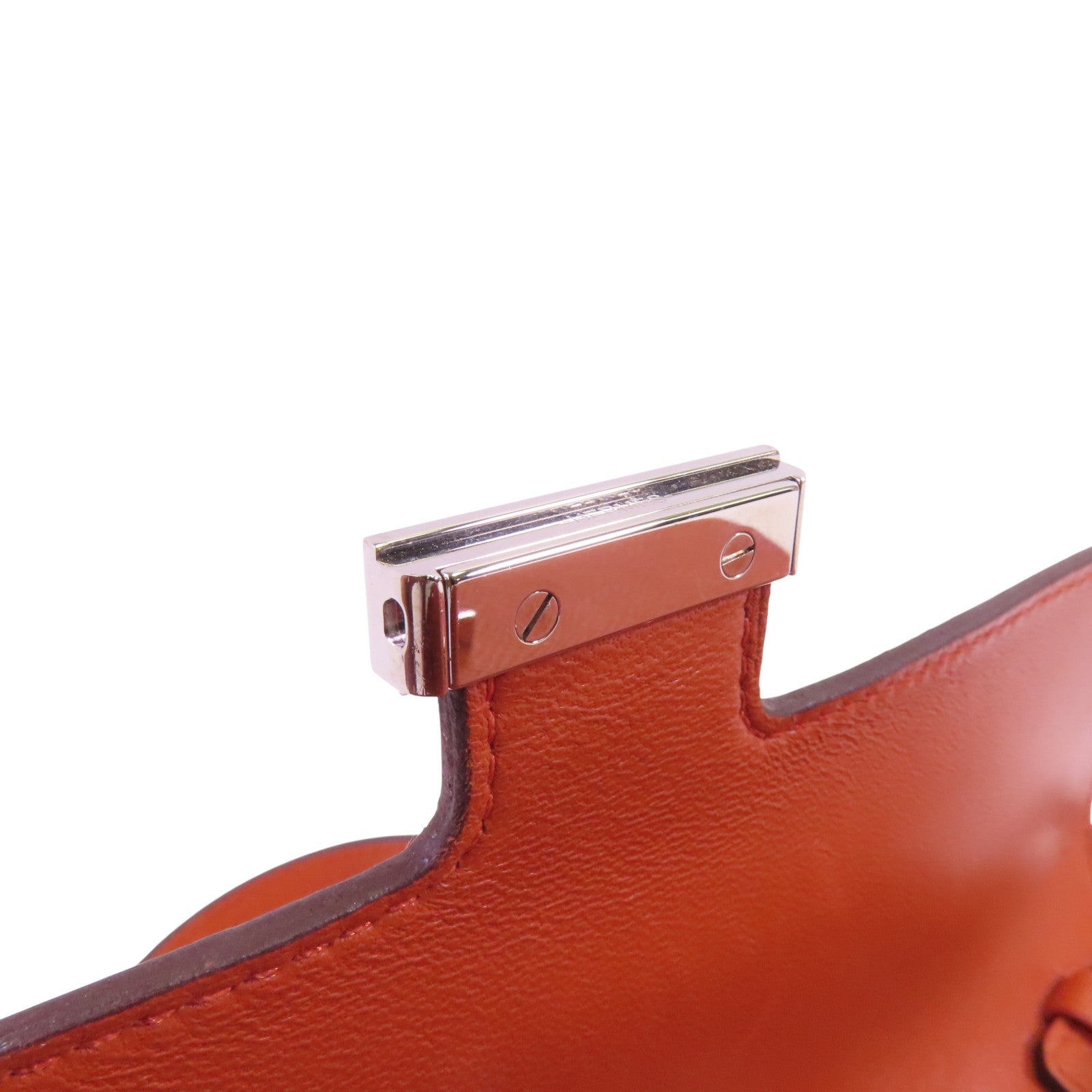 HERMES Epsom皮革Constance To Go銀扣肩背袋