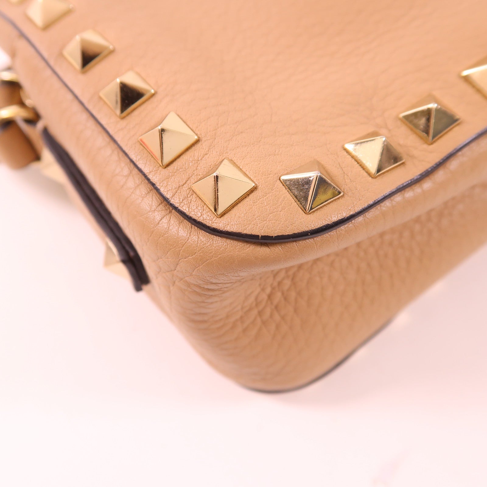 Valentino 牛皮皮革Shoulder Bag金扣肩背袋