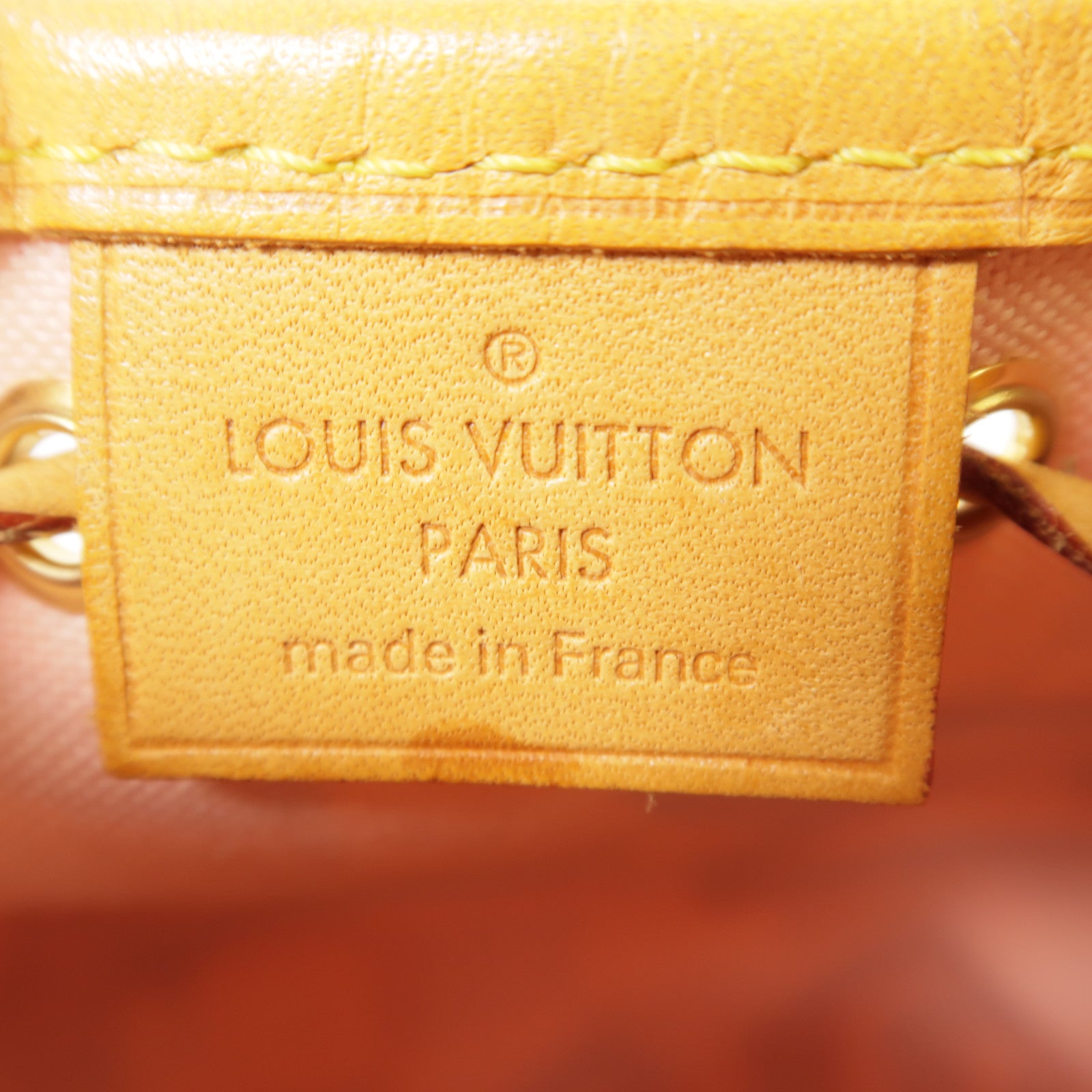LOUIS VUITTON LV Nano Noe Shoulder Bag N60052 Damier Azur Tahitenne Pink/White