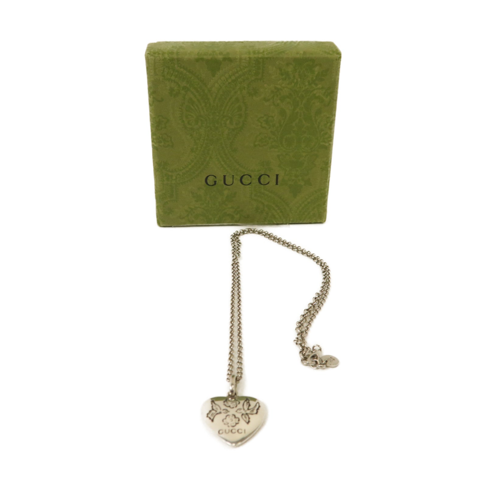 GUCCI 925純銀Blind For Love Necklace項鍊