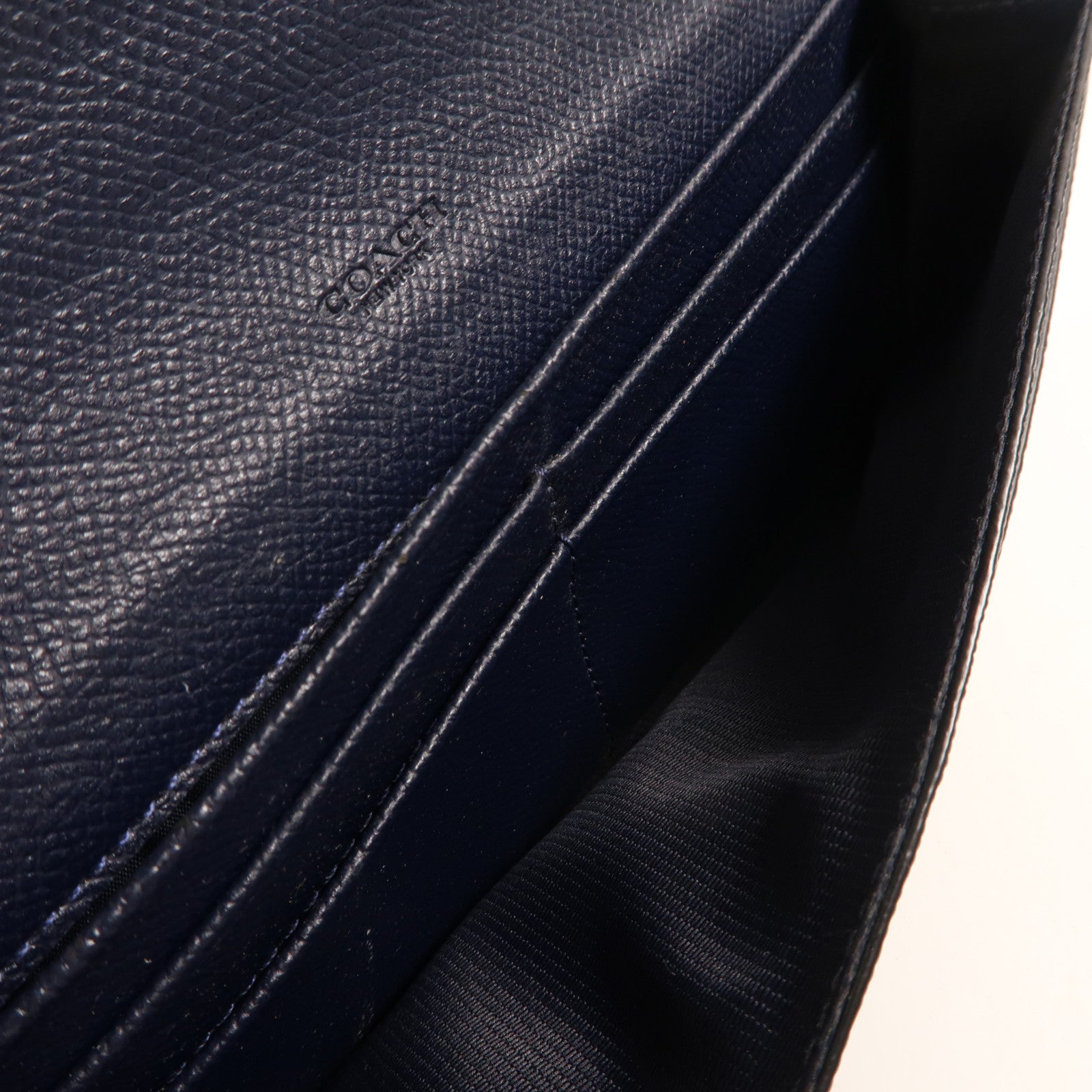 COACH 【激減優惠】牛皮皮革Long Wallet金扣長錢包