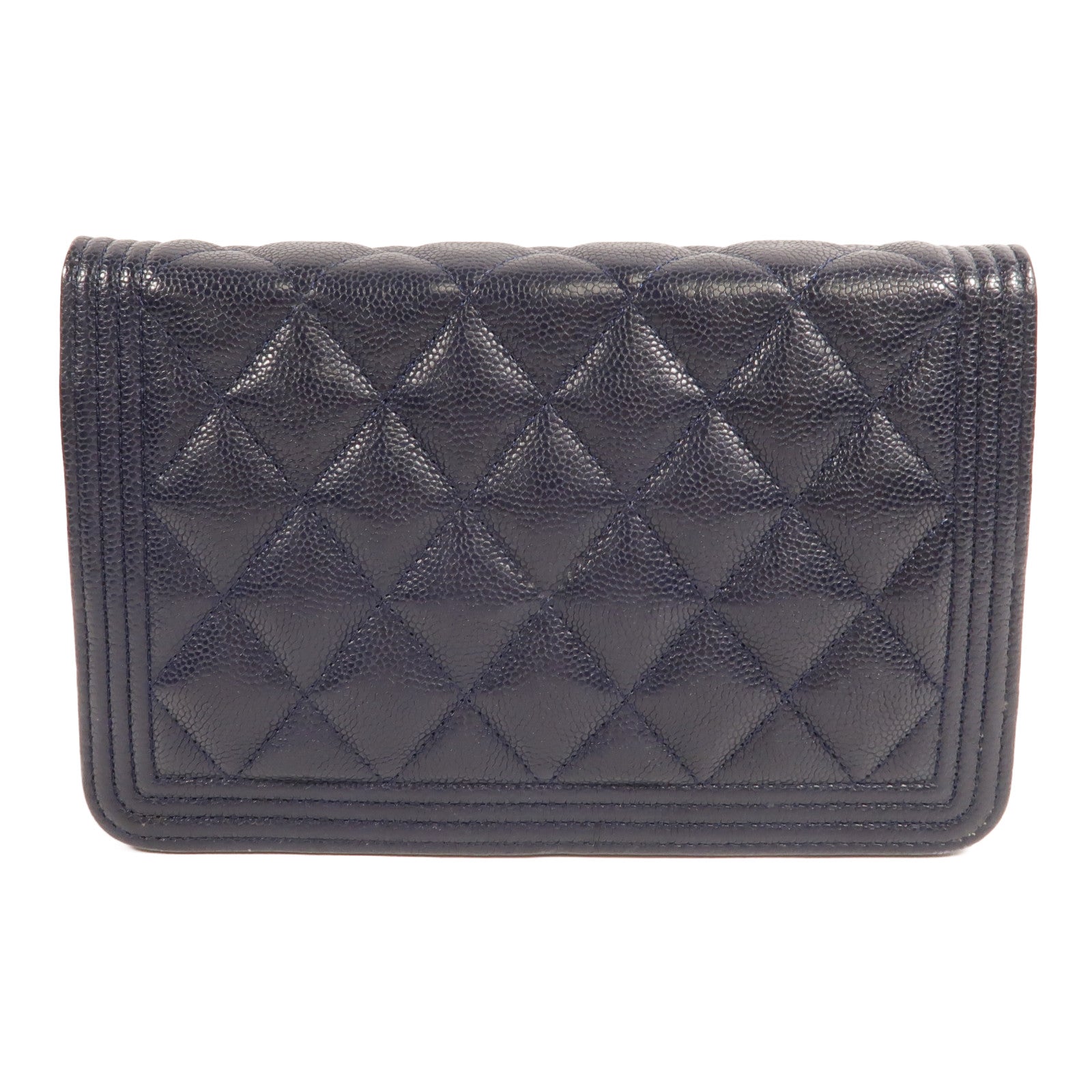 CHANEL 牛皮皮革Boy Chanel Wallet On Chain鏈帶肩背袋