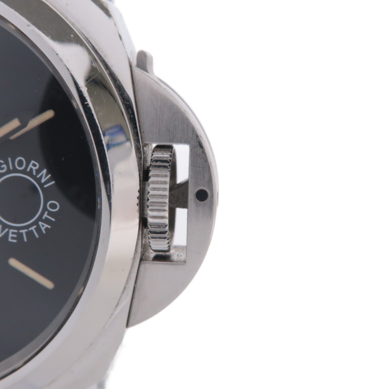 PANERAI 【激減優惠】Luminor Marina不鏽鋼/皮革手錶自動機芯黑色