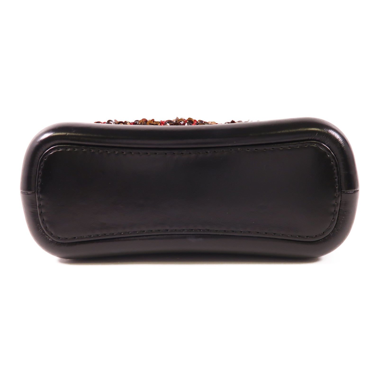 CHANEL 珠片/牛皮皮革Gabrielle Small鏈帶肩背袋