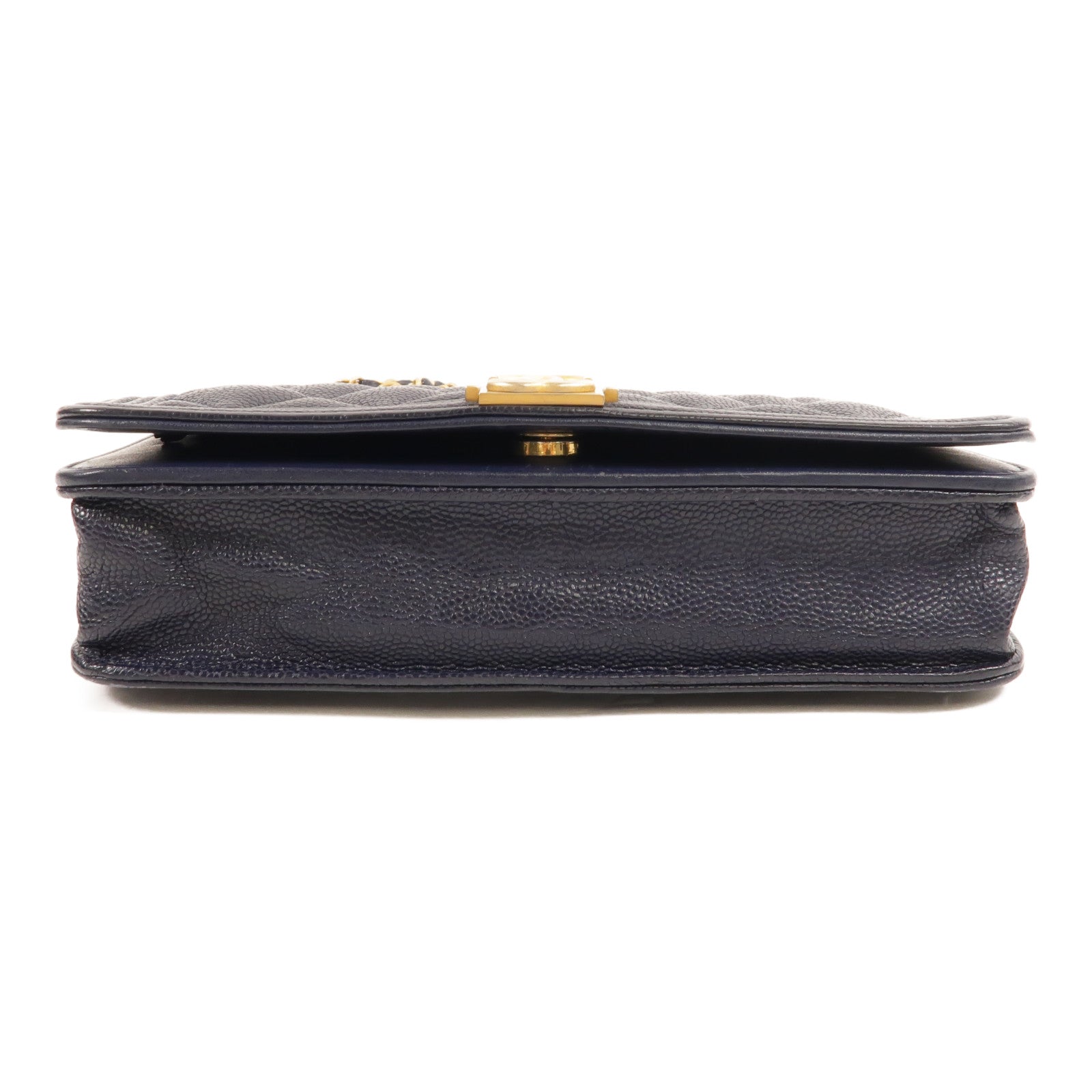 CHANEL 牛皮皮革Boy Chanel Wallet On Chain鏈帶肩背袋
