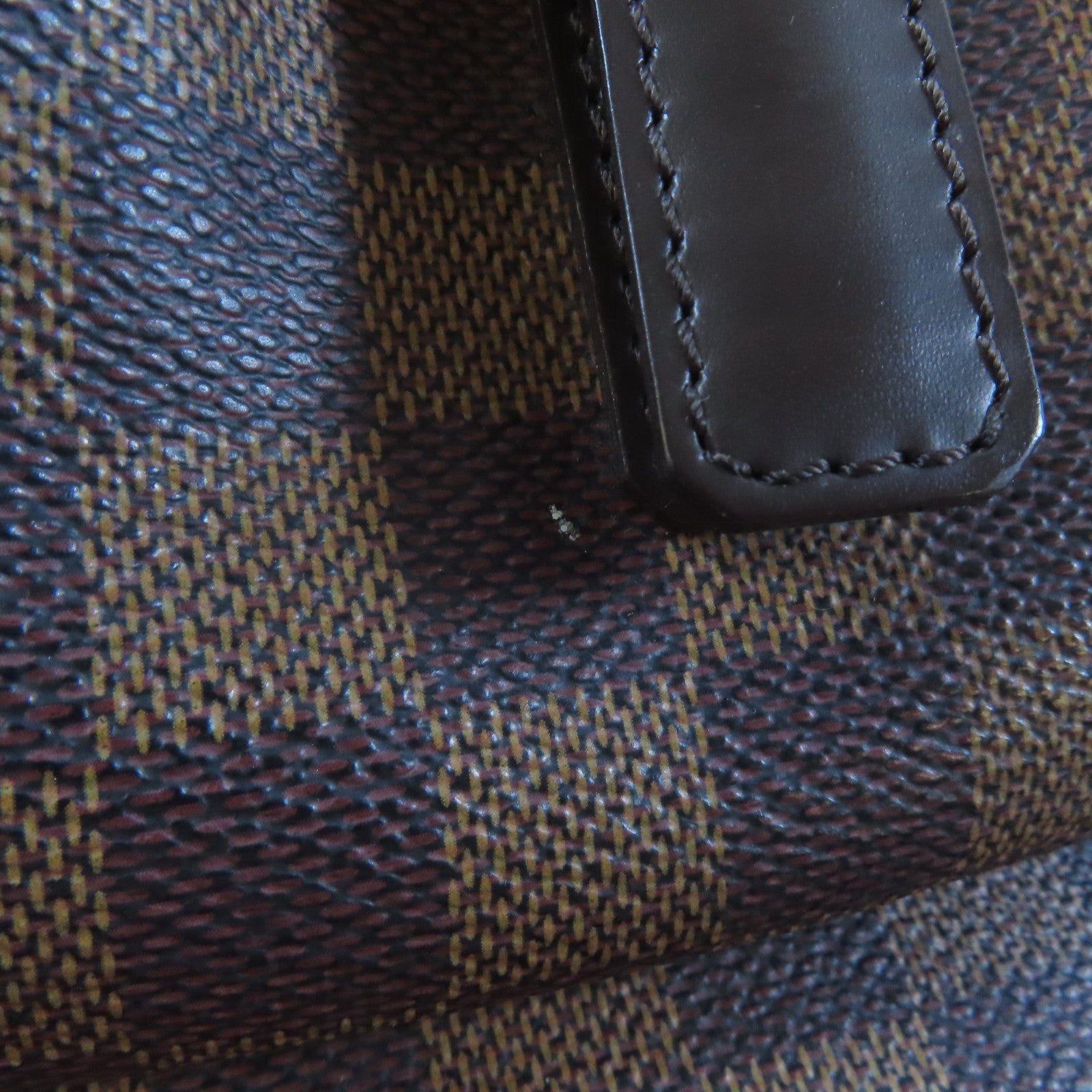 LOUIS VUITTON 【激減優惠】Damier Manosque GM金扣手挽袋啡色