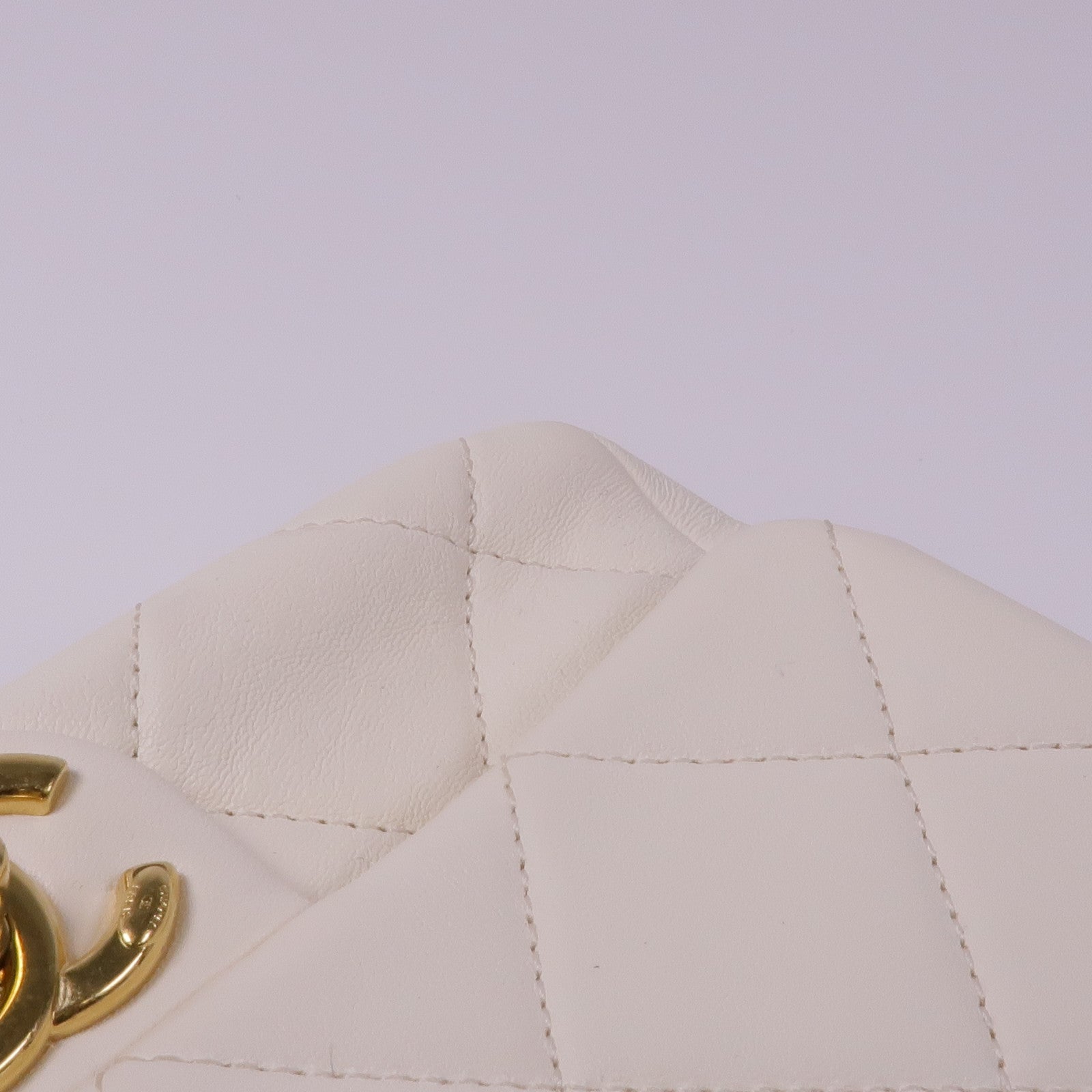 CHANEL 牛皮皮革Chain Shoulder Bag銀扣鏈帶肩背袋