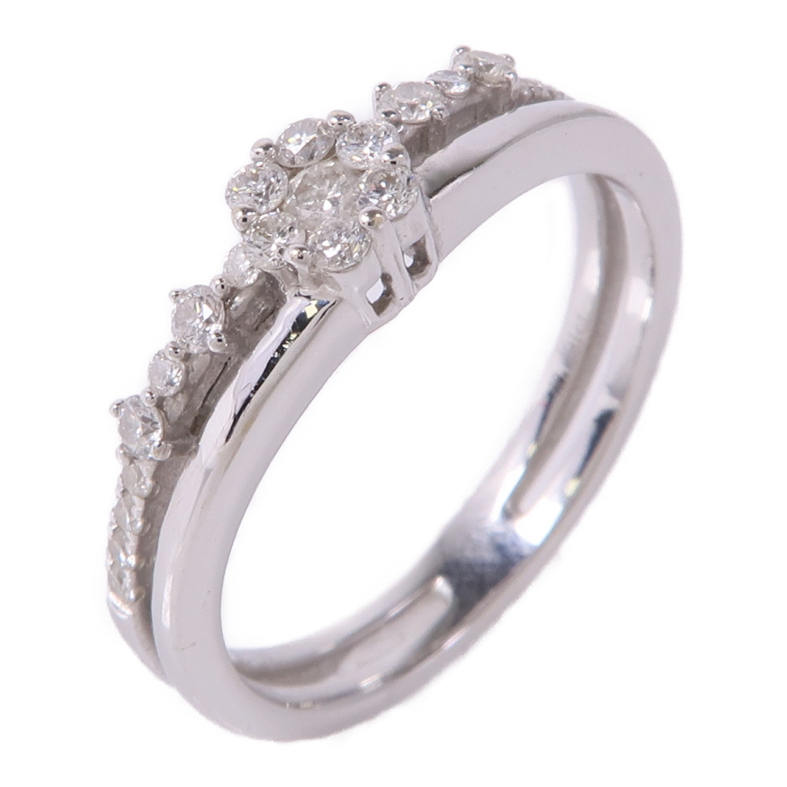 JEWELRY 【激減優惠】18K白金Diamond Ring鑽石戒指US#6.75