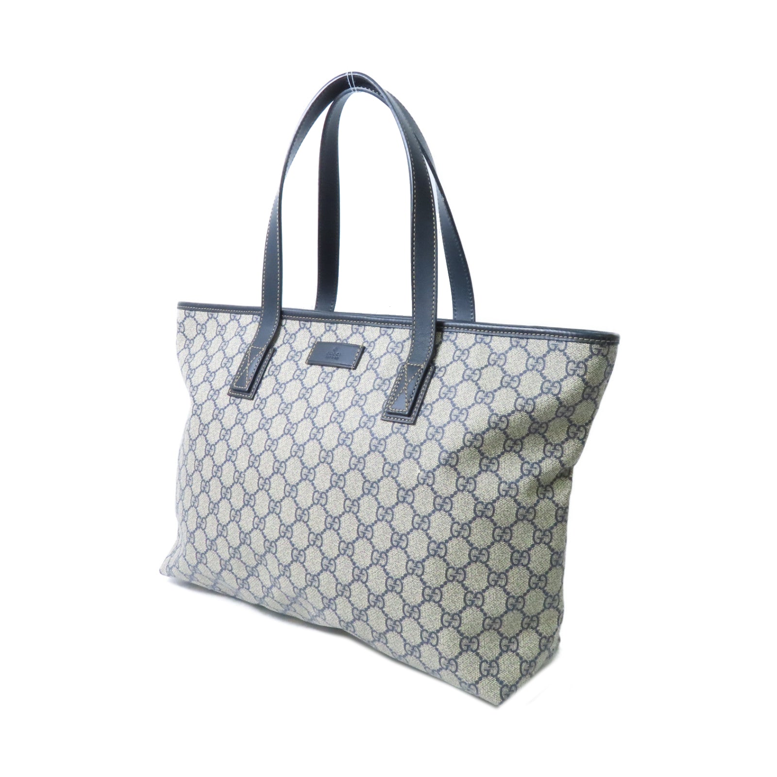 GUCCI 【激減優惠】塗層帆布Tote Bag銀扣手挽袋米色