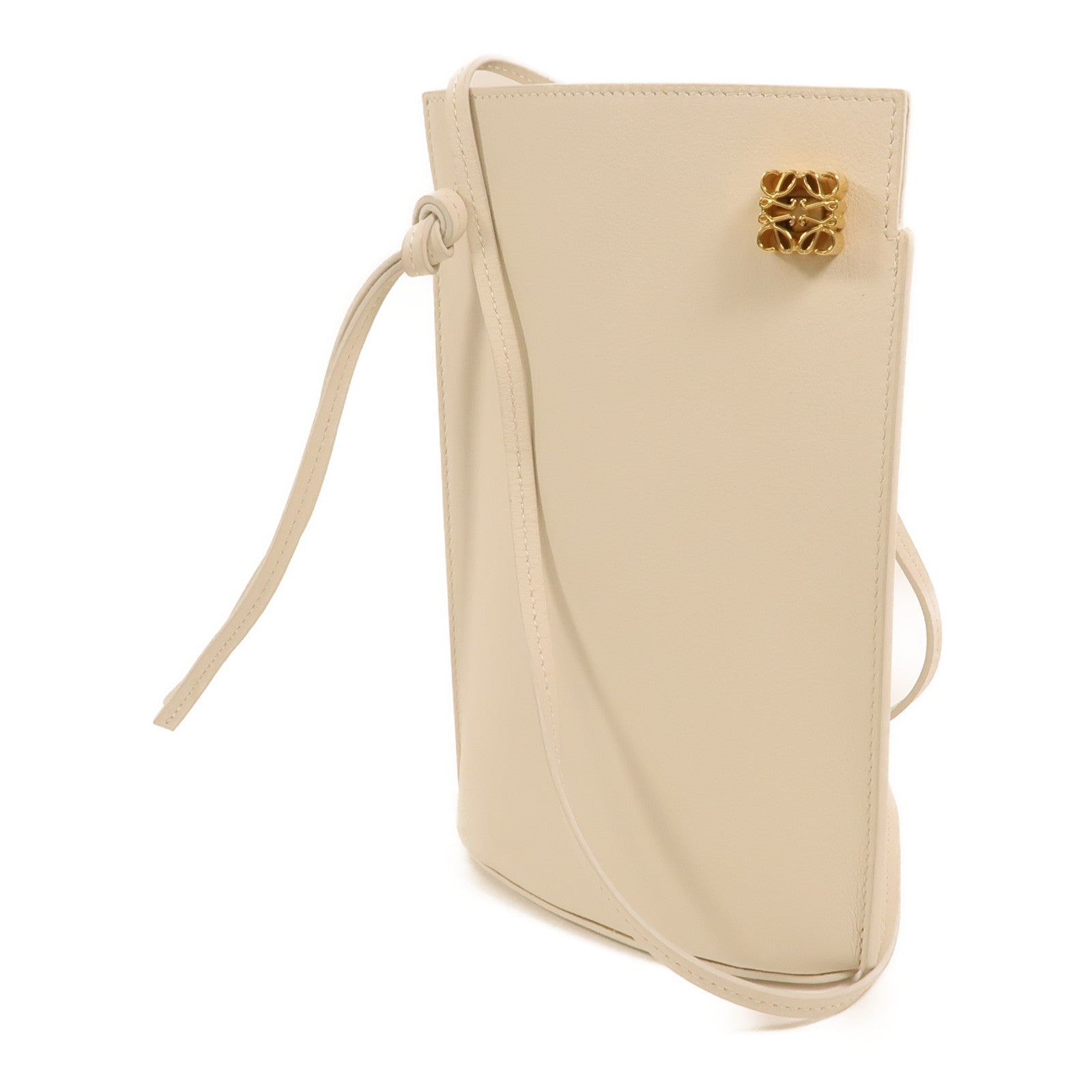 LOEWE 牛皮皮革Dice Pocket金扣肩背袋
