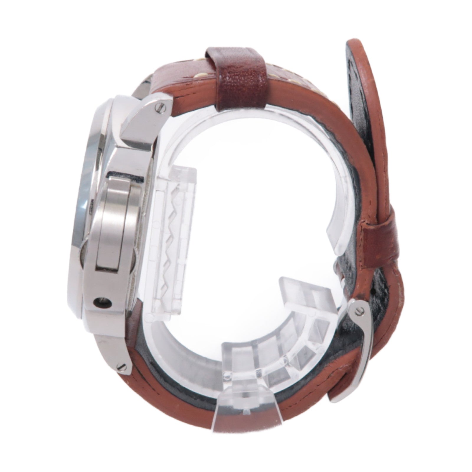 PANERAI 【激減優惠】Luminor Marina不鏽鋼/皮革手錶自動機芯黑色