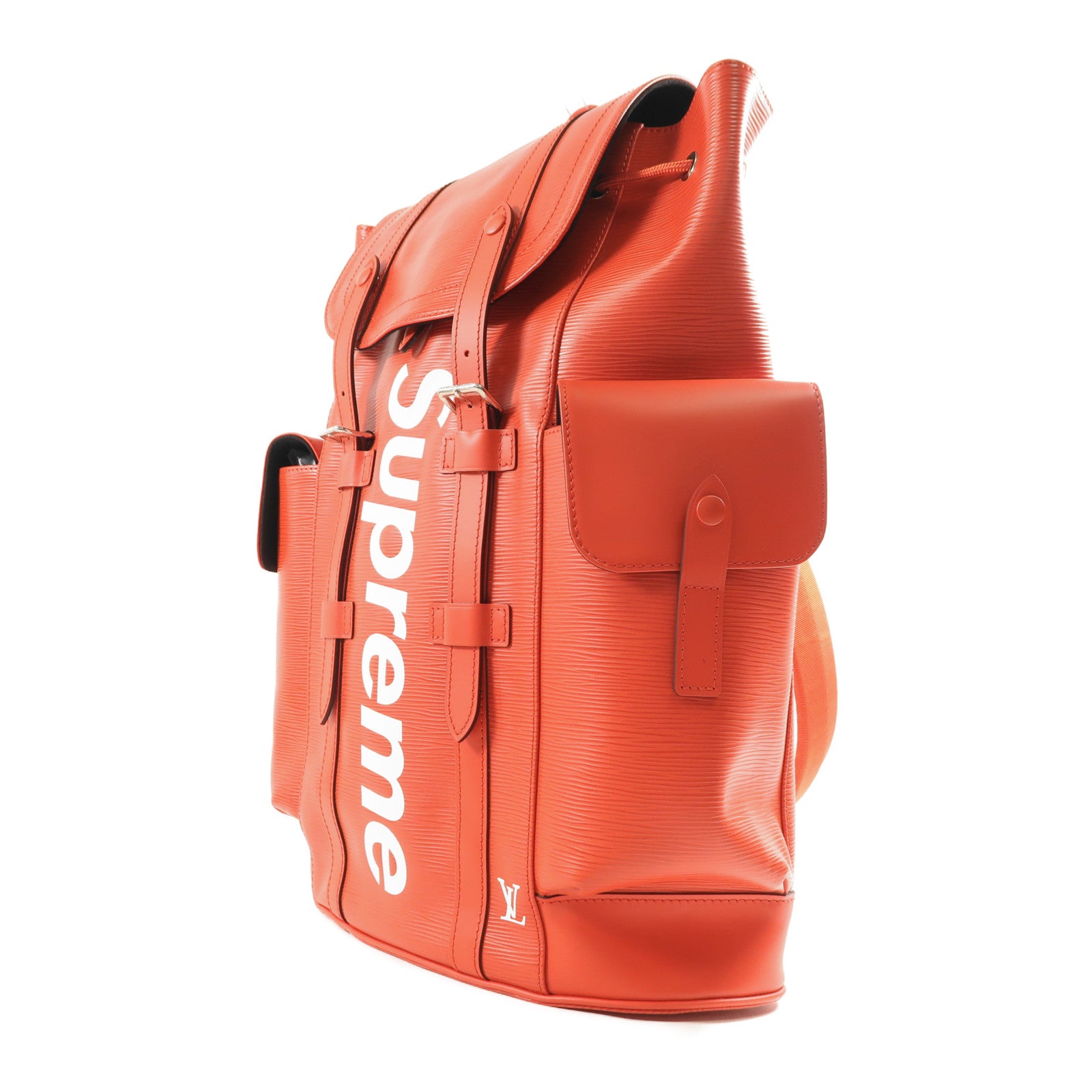 LOUIS VUITTON Epi Supreme Christopher Backpack銀扣背包